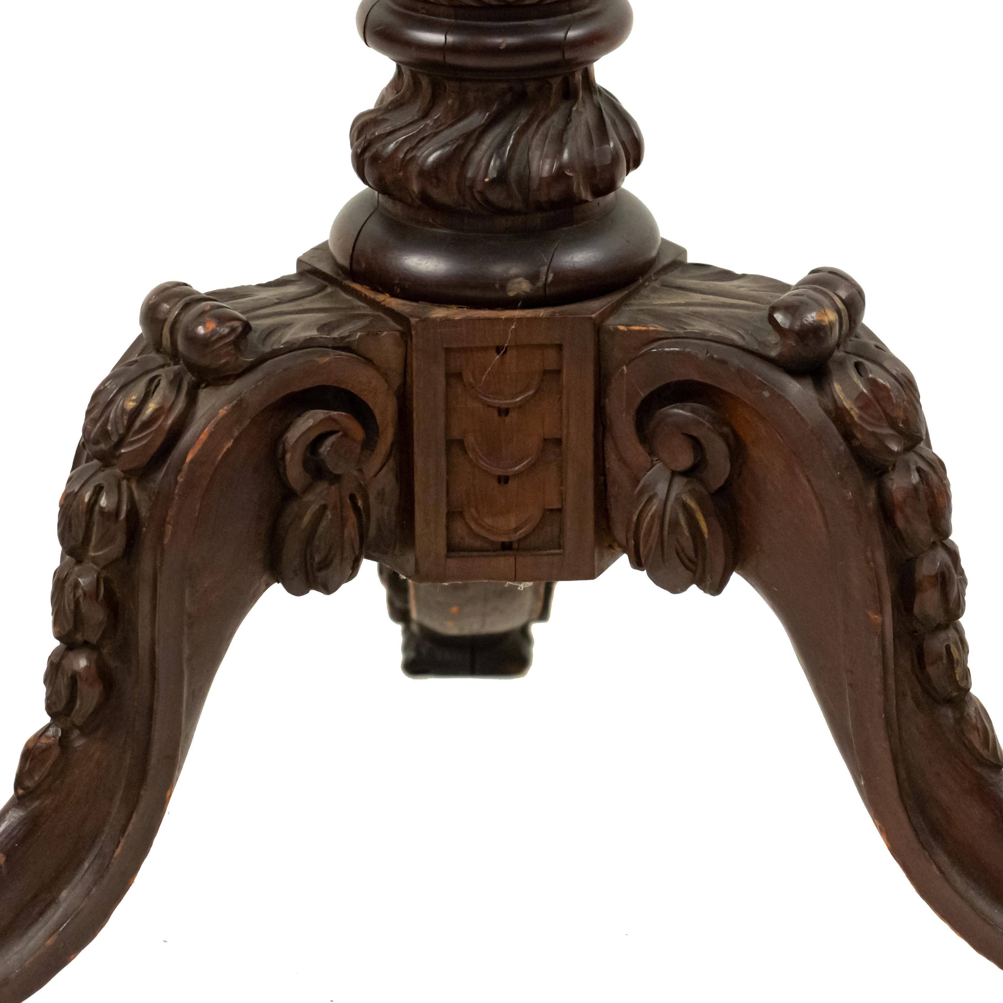 English Chippendale Style Mahogany Coat Tree For Sale 3