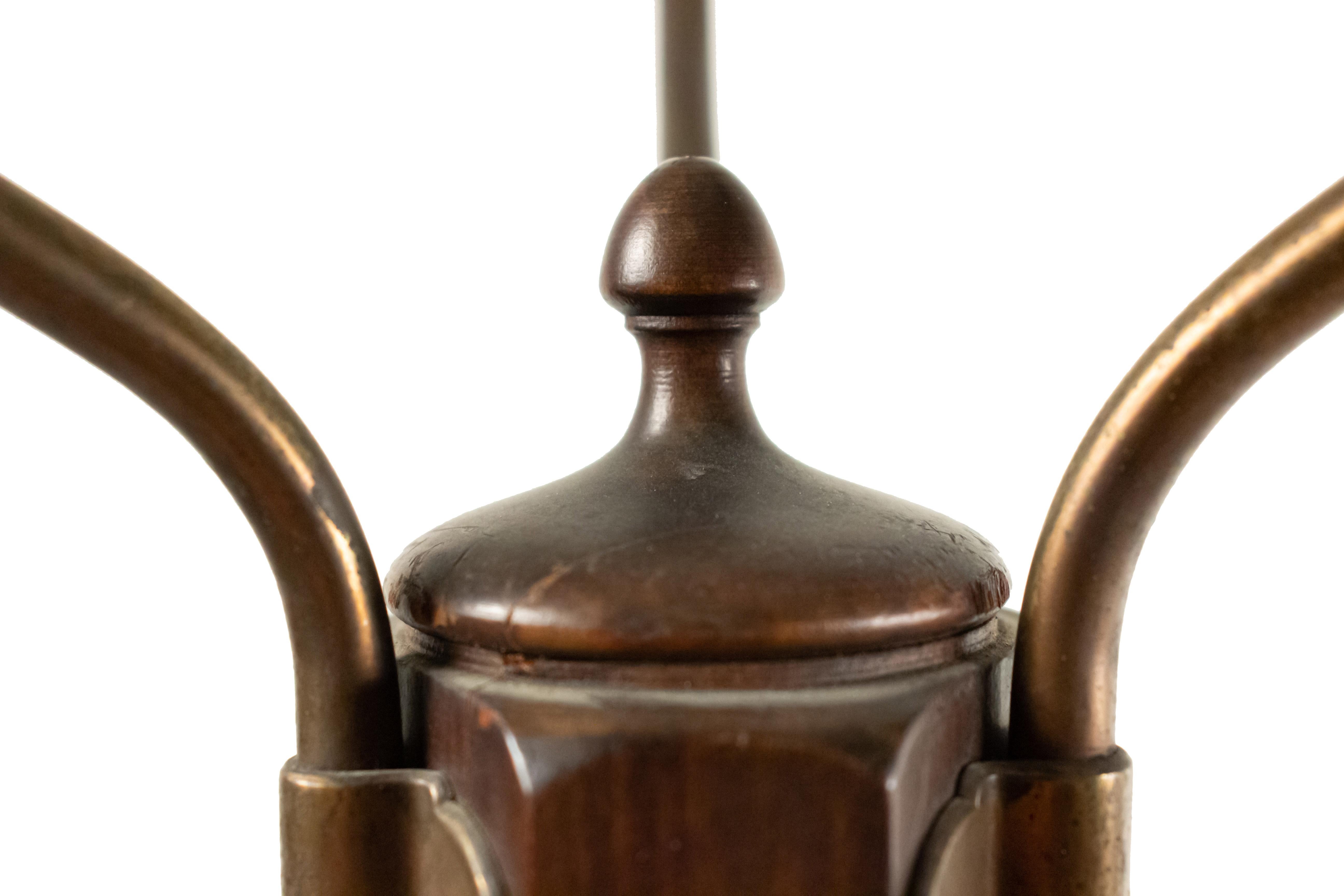 English Chippendale Style Mahogany Coat Tree In Good Condition For Sale In Queens, NY