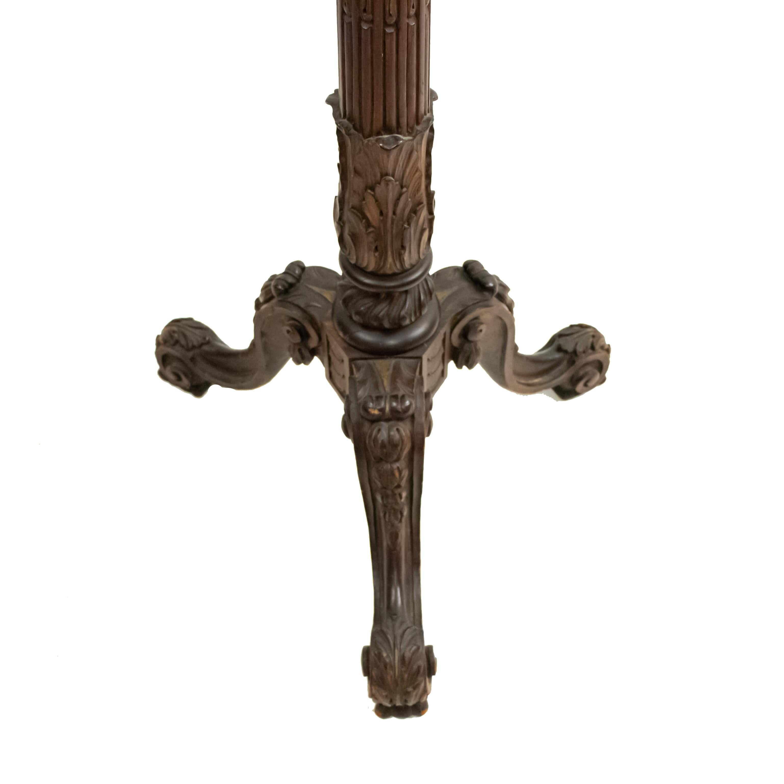 English Chippendale Style Mahogany Coat Tree For Sale 1