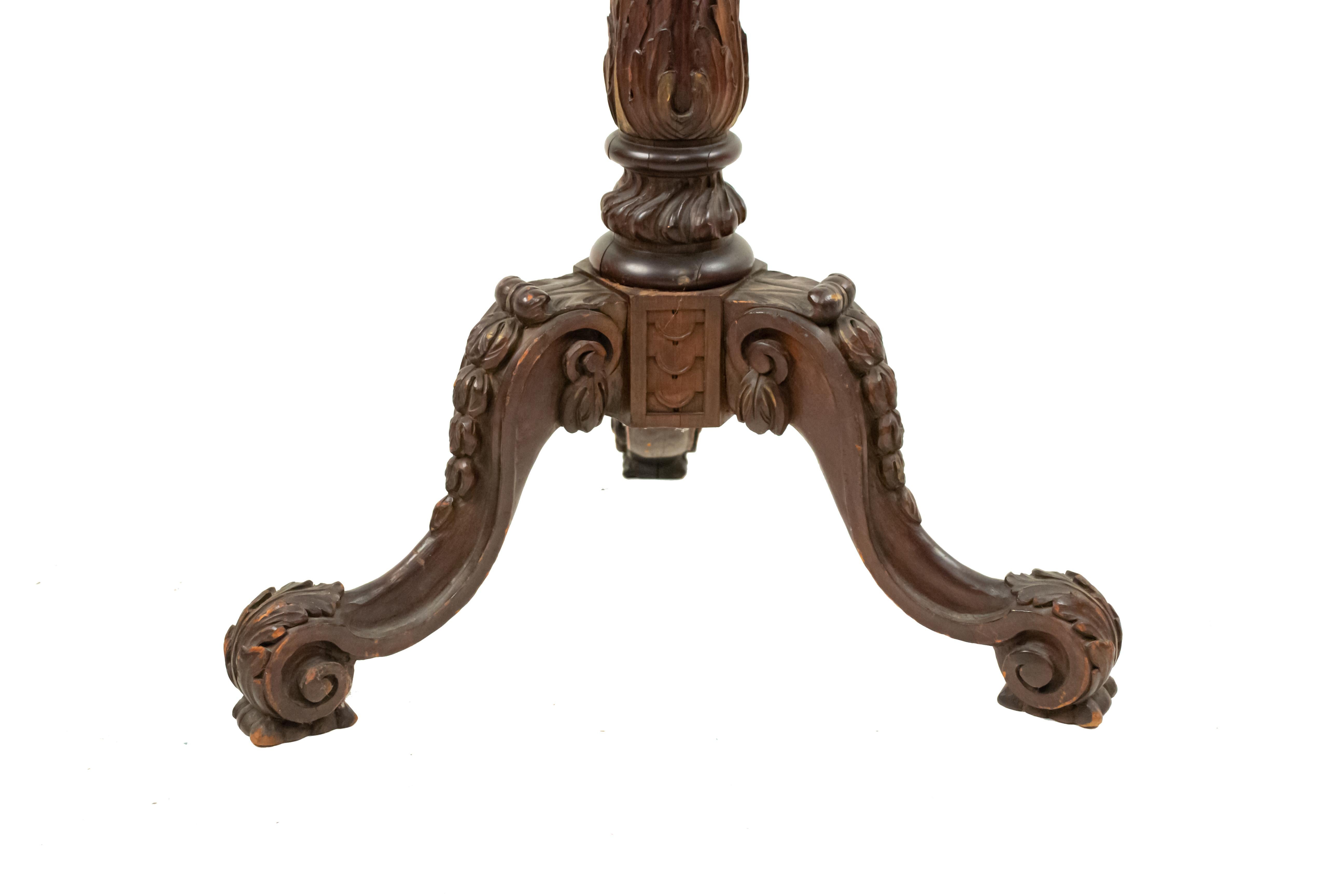 English Chippendale Style Mahogany Coat Tree For Sale 2