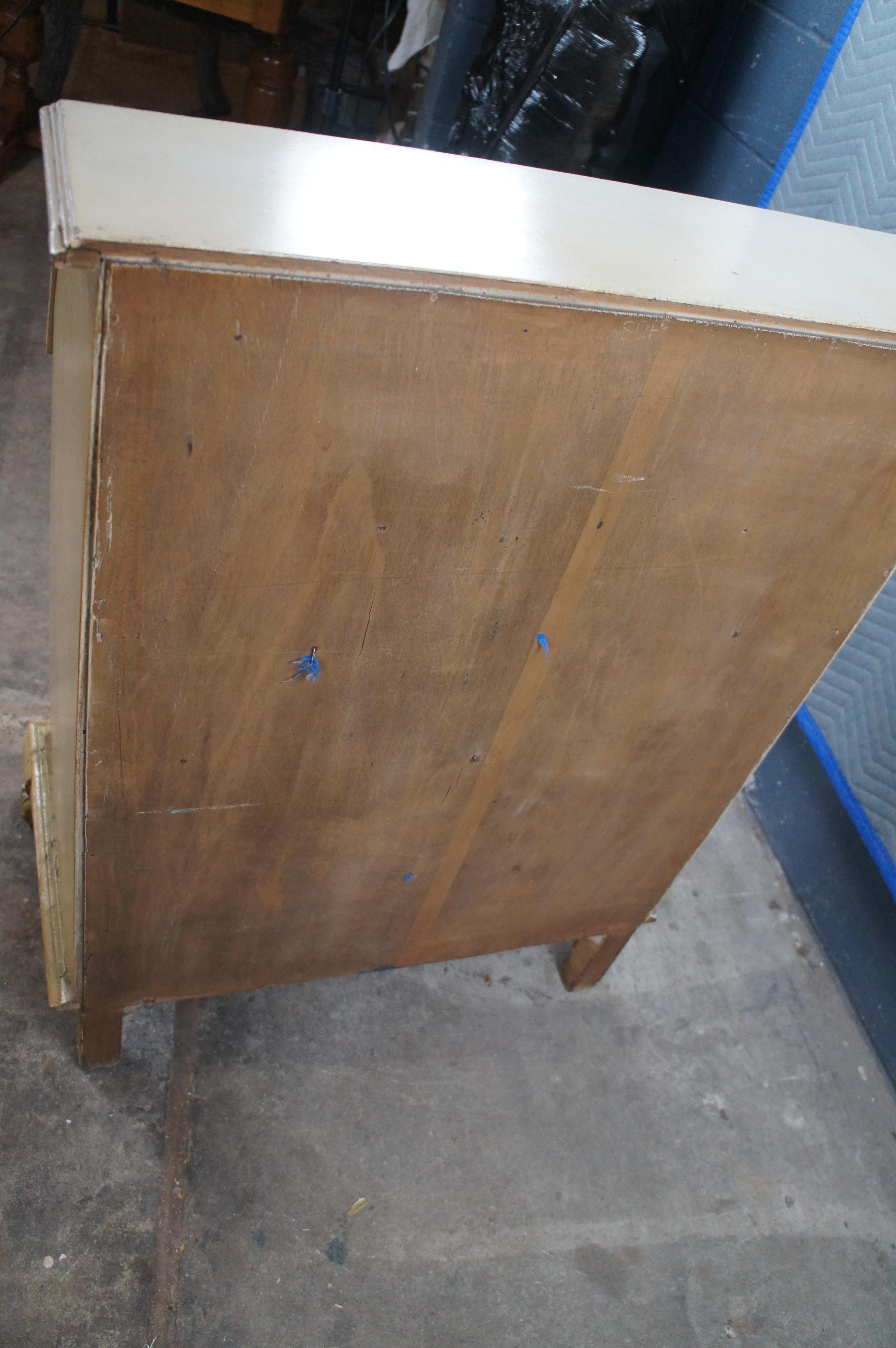 Englischer Chippendale Stil Gemaltes Goddard Chest Sekretär Schreibpult im Angebot 6