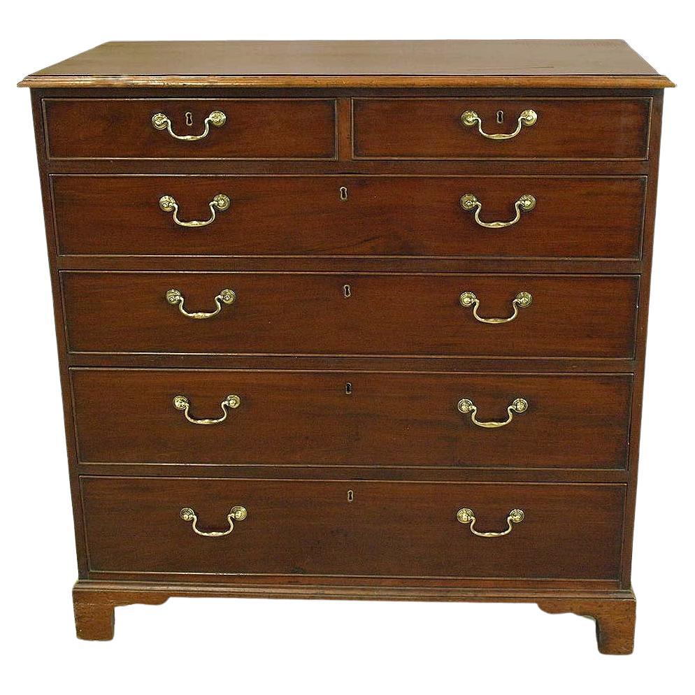 English Chippendale Tall Chest For Sale