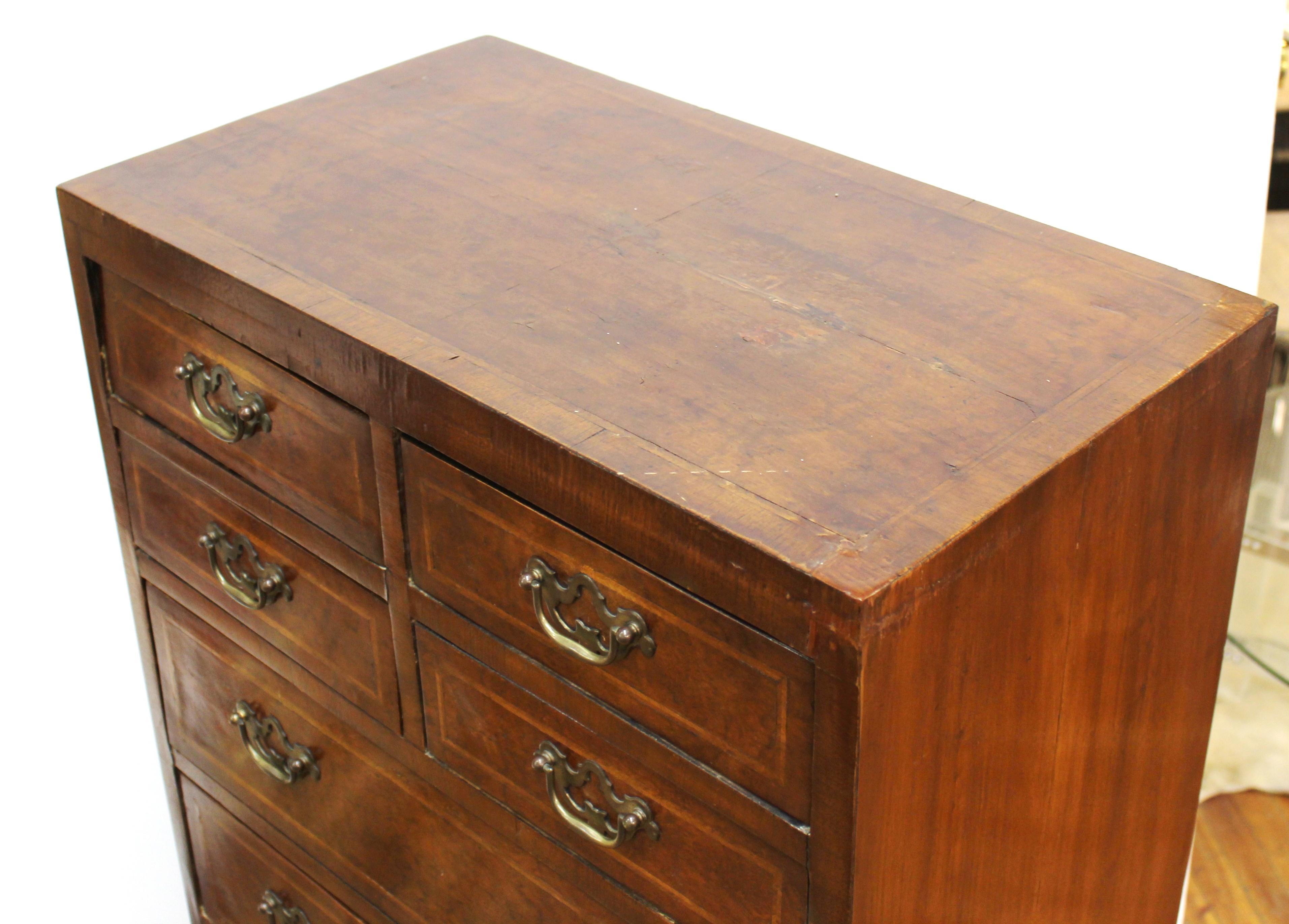 English Chippendale Tall Chest of Drawers 10