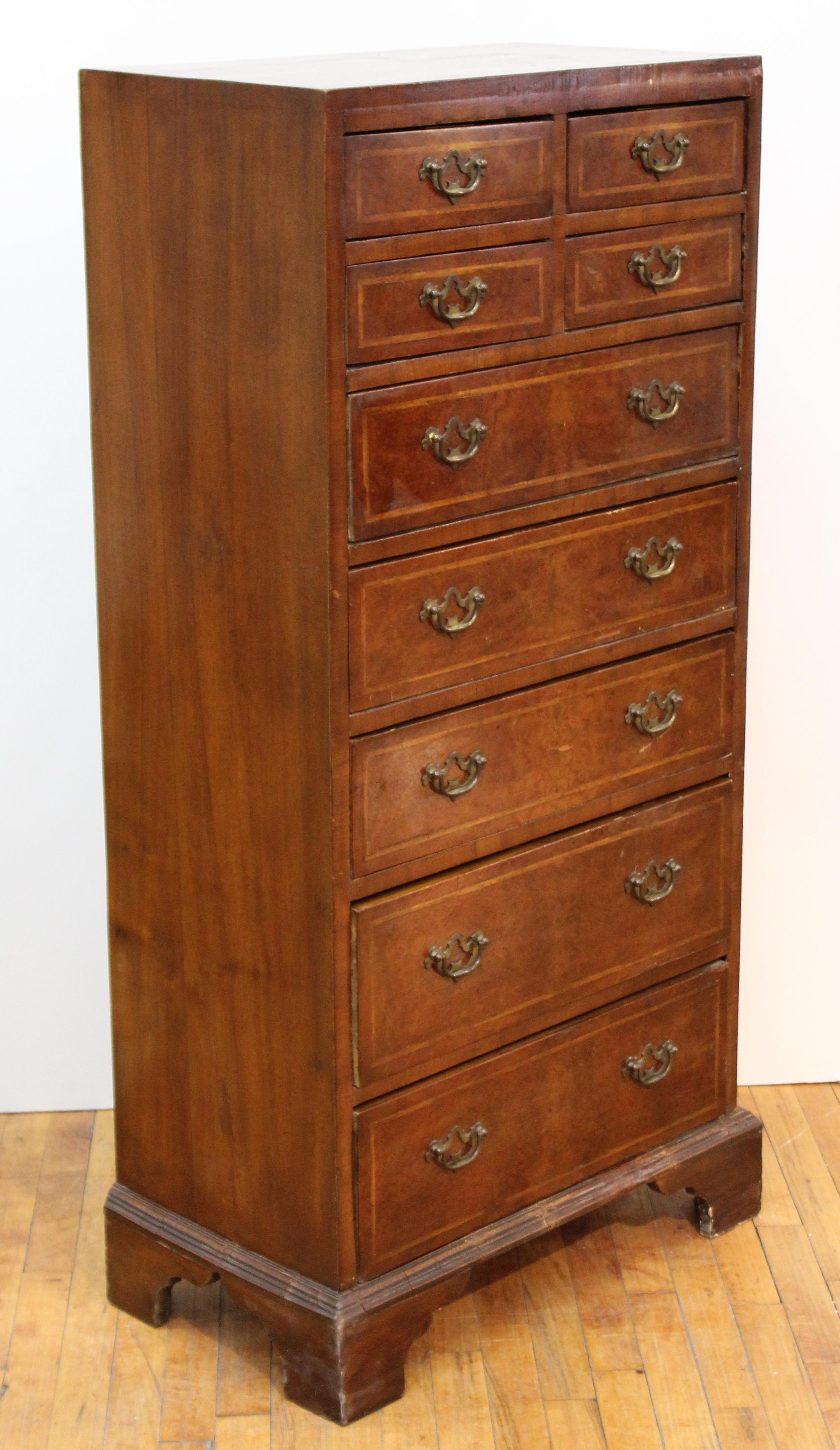 19th Century English Chippendale Tall Chest of Drawers