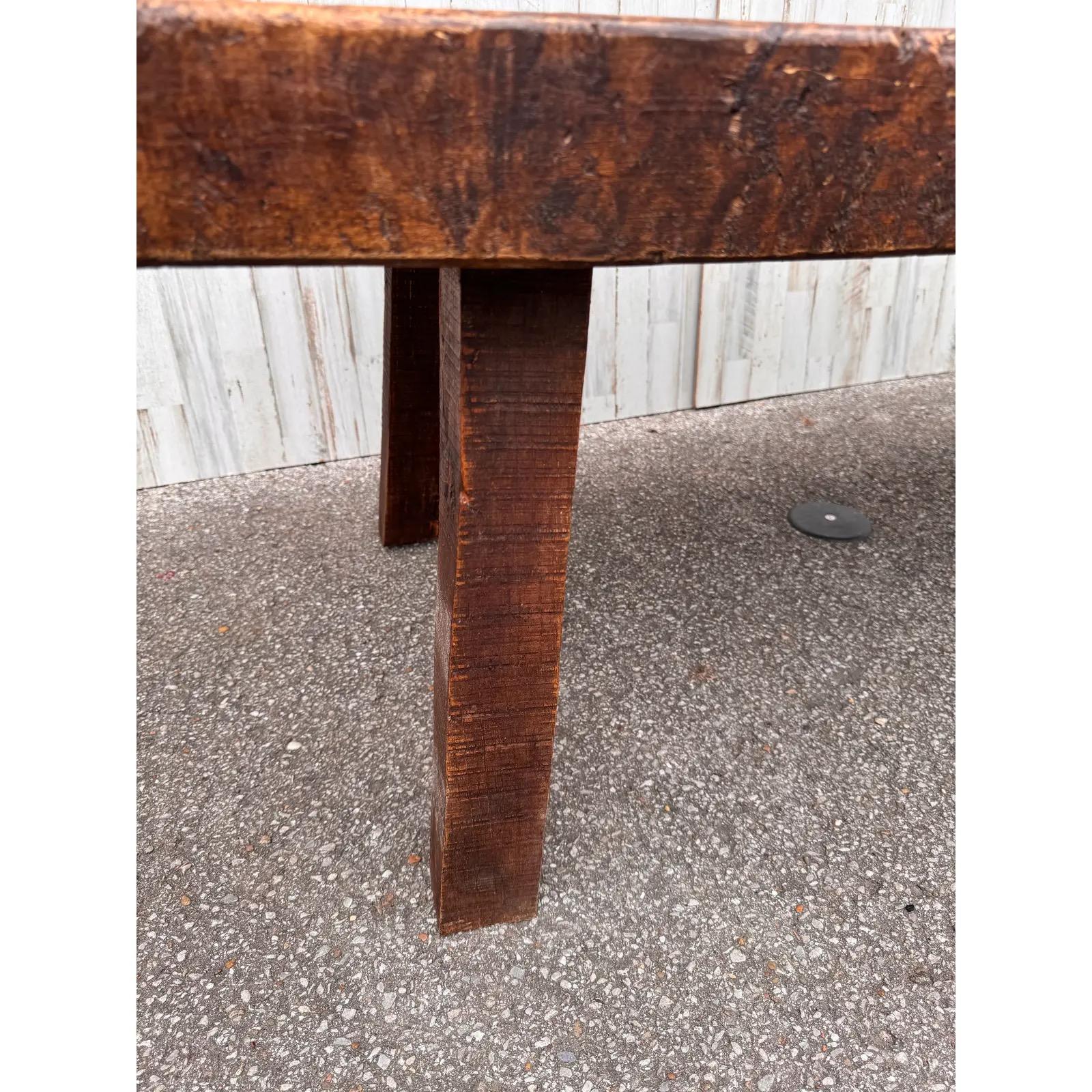 Bois de feuillus Table basse / banc à découper anglais en vente