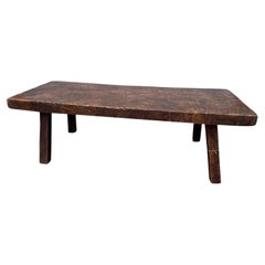 Vintage English Chopping Bench / Coffee Table