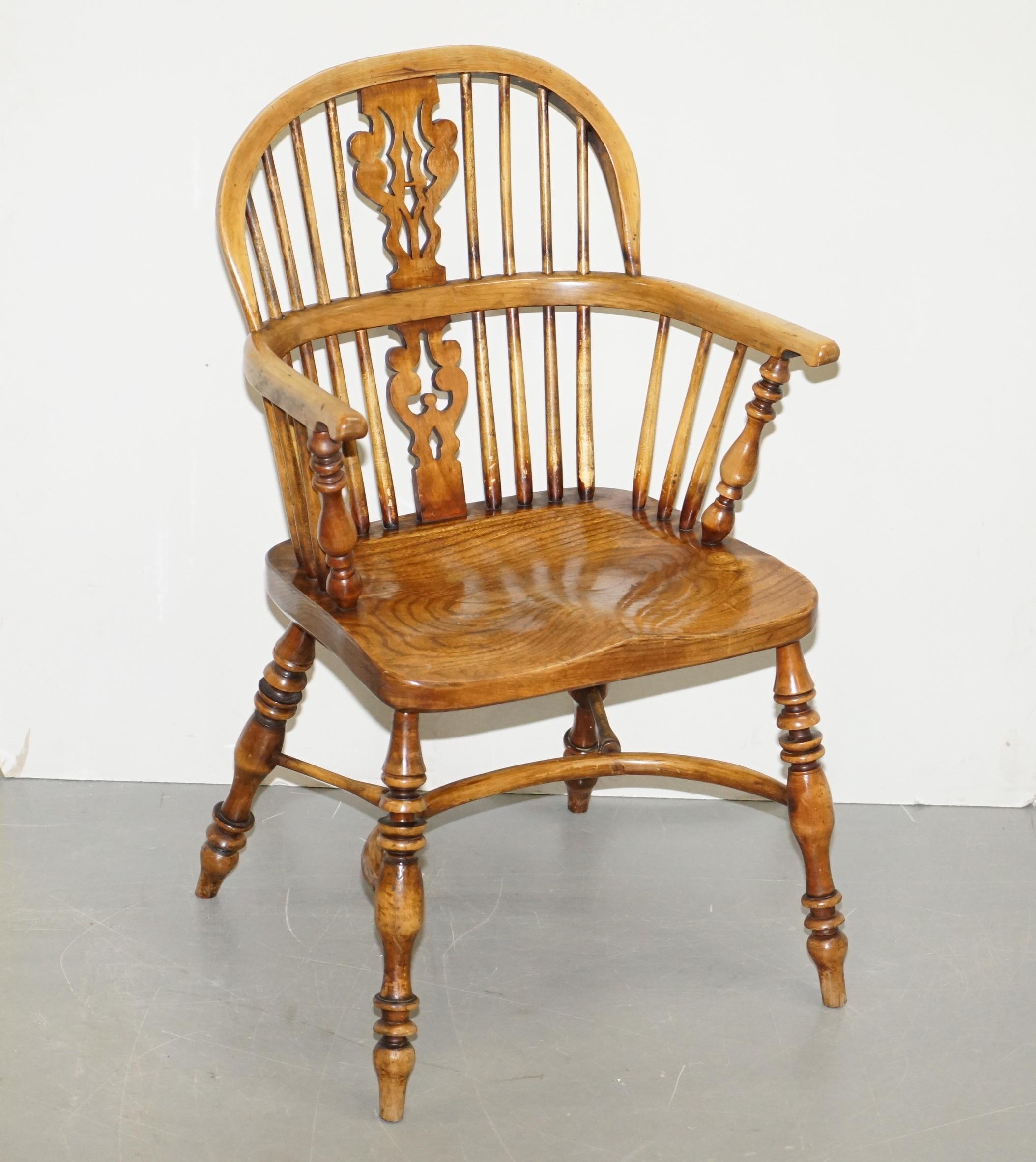 Wimbledon-Furniture

Wimbledon-Furniture is delighted to offer for sale this lovely solid Elm hand-sawn circa 1880 Windsor stick back armchair

Please note the delivery fee listed is just a guide, it covers within the M25 only, for an accurate
