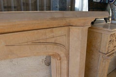 English Classic Style Tudor Arch Fireplace in Solid Giallo Marble