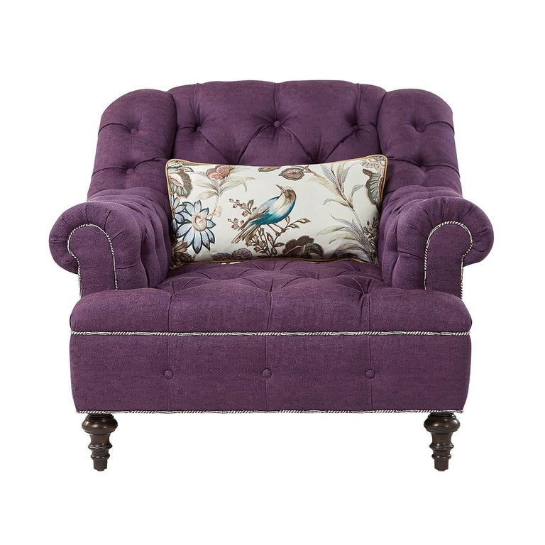 English Classic Tufted Club Chair For Sale at 1stDibs