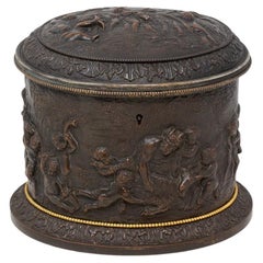 Caja de Té Clásica Inglesa Repousse de Grinsell y Bourne