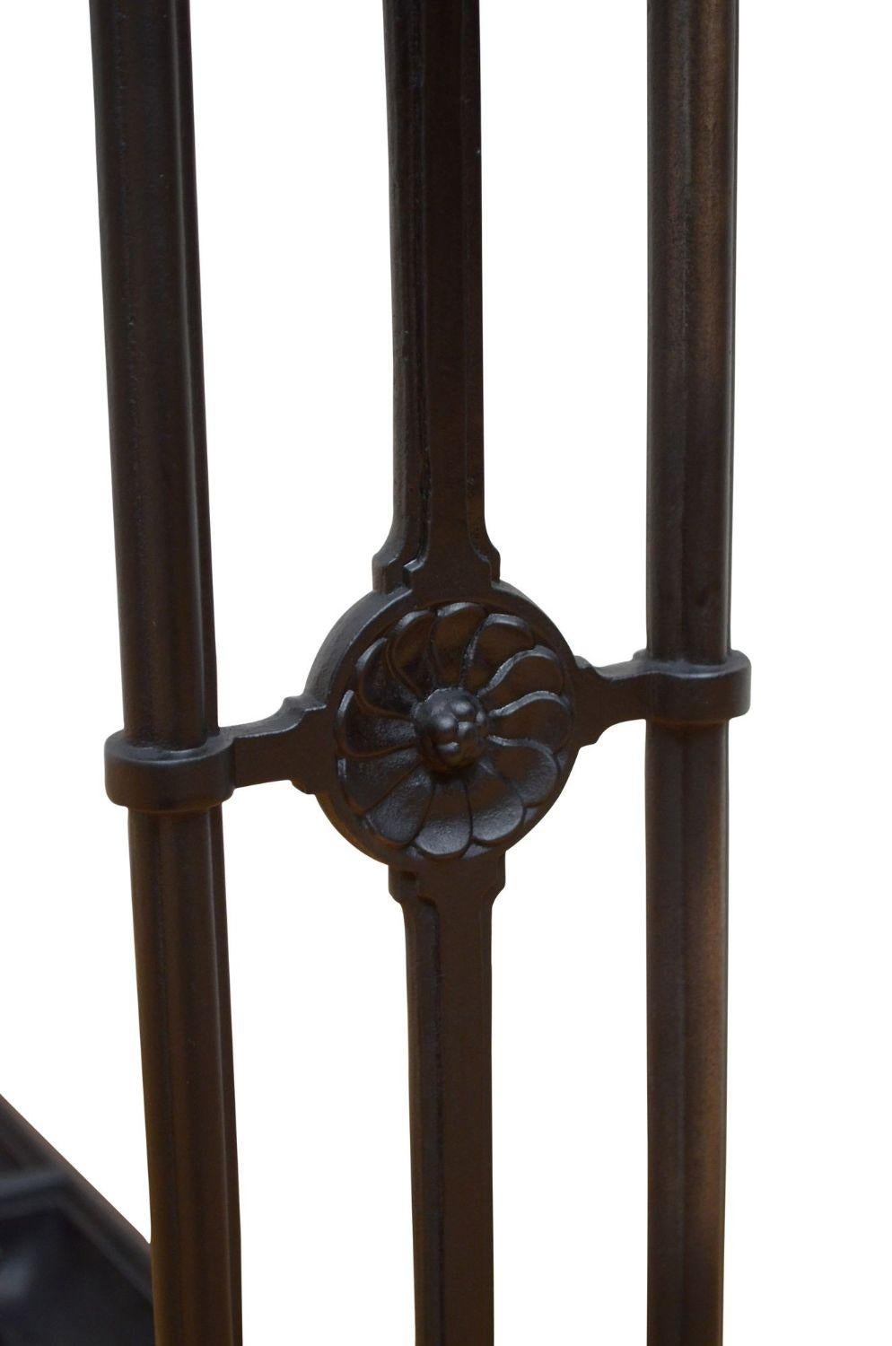 19th Century English Coalbrookdale Umbrella Stand For Sale