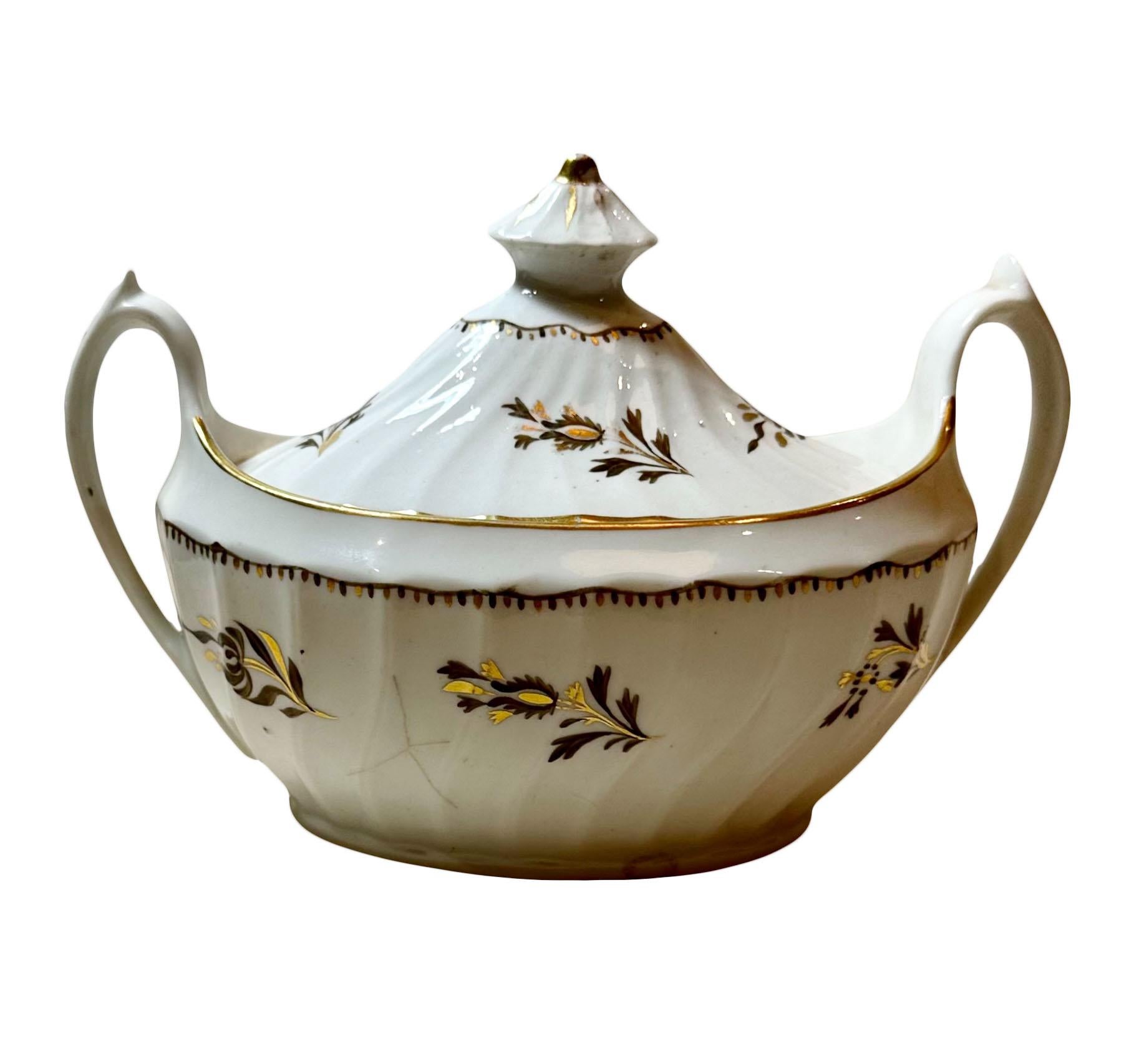 Englische Coalport-Zuckerdose (Porzellan) im Angebot