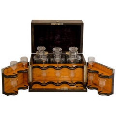 English Coaramandel Wood and Satinwood Drink Box, circa 1880