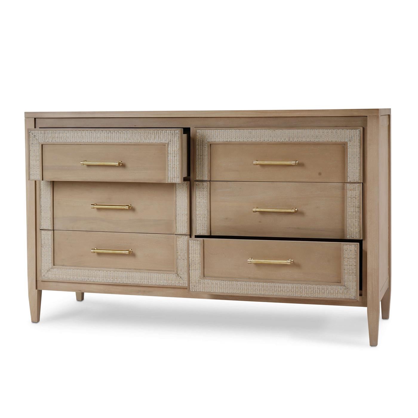 Mid-Century Modern English Coastal Modern Dresser For Sale