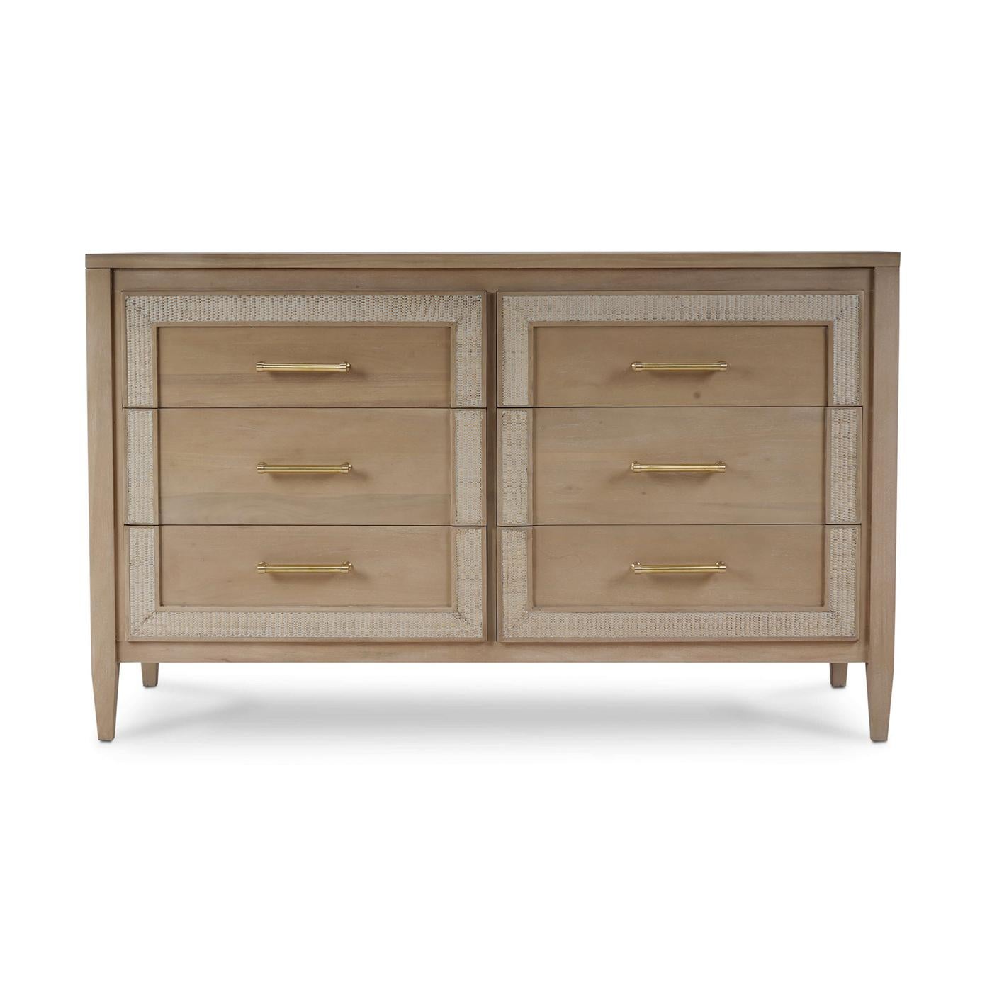Asian English Coastal Modern Dresser For Sale