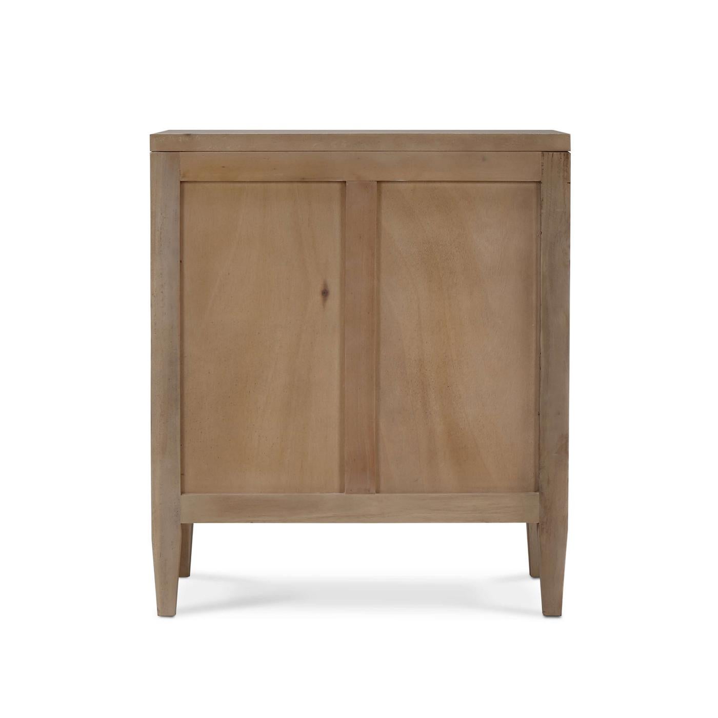 Contemporary English Coastal Modern Nightstand For Sale