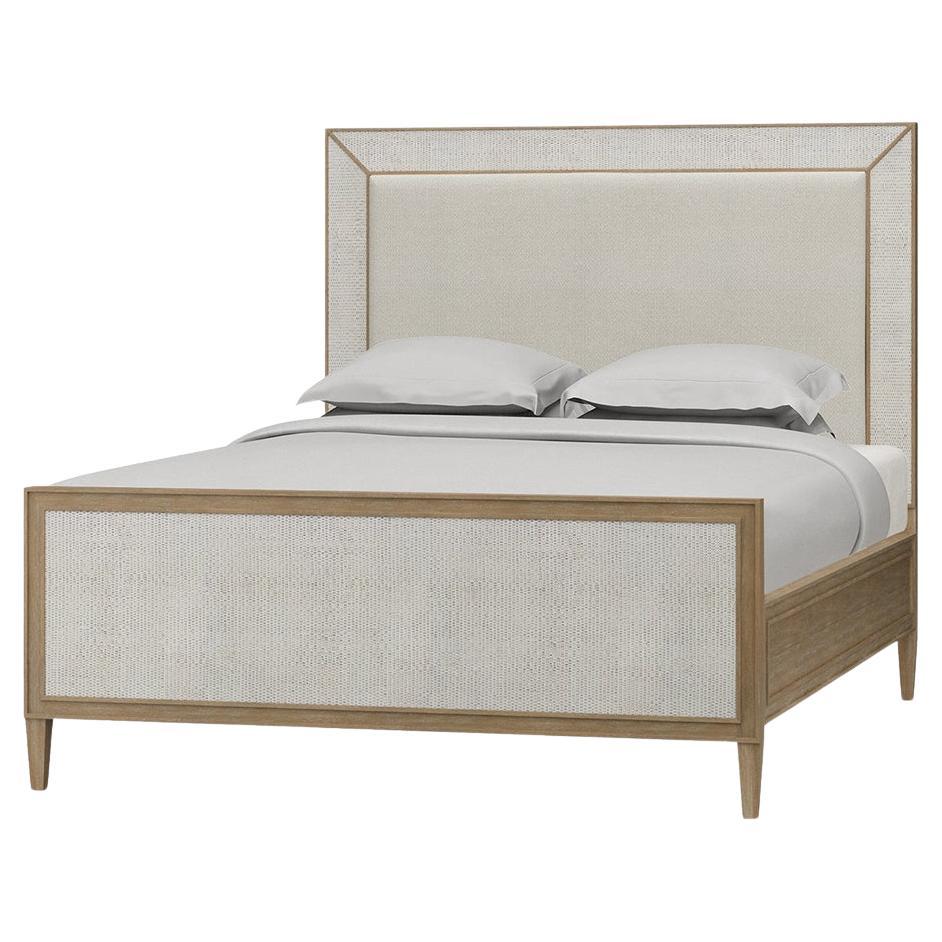 English Coastal Modern Queen Bed