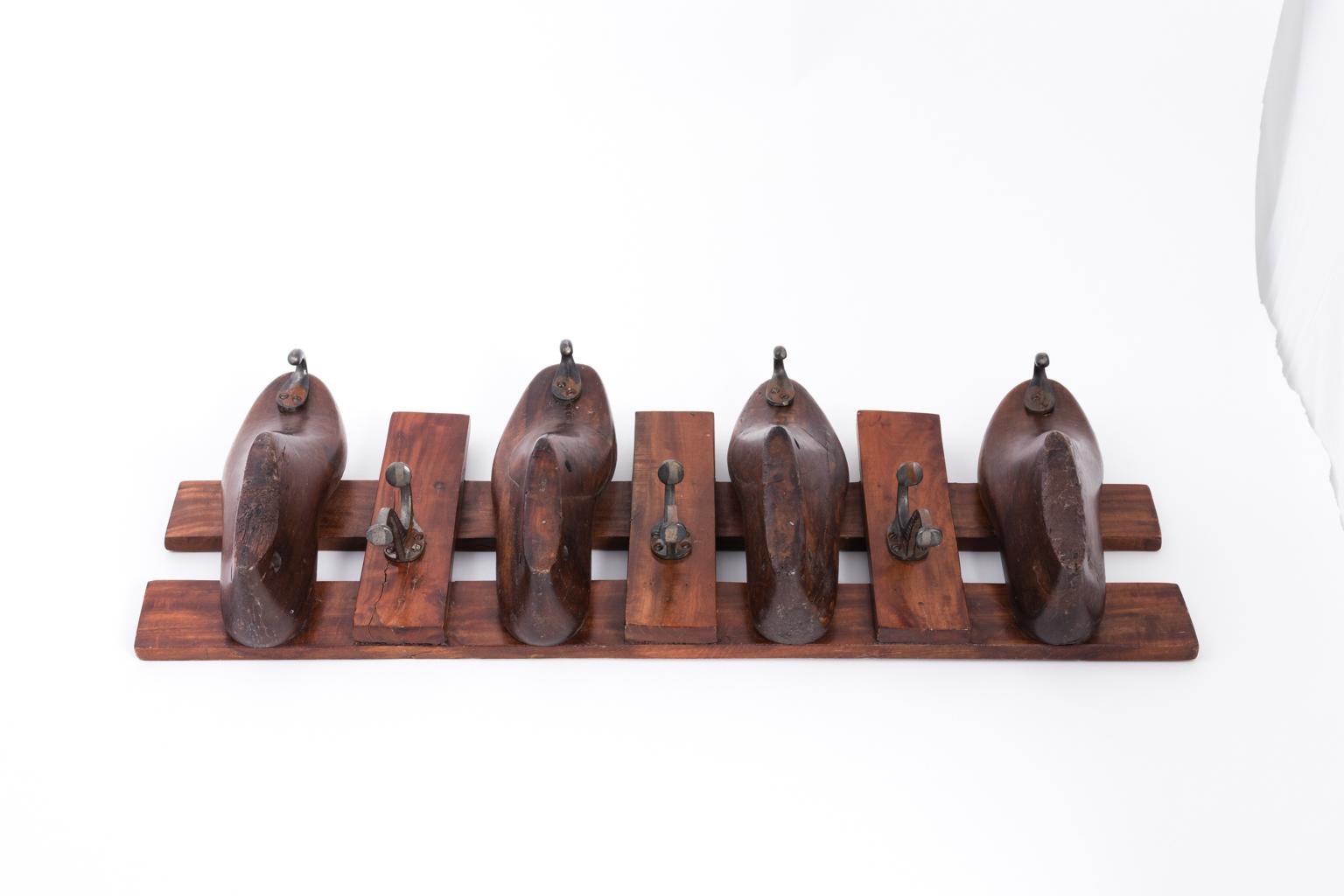English Coat Rack, circa 1930s In Good Condition For Sale In Stamford, CT
