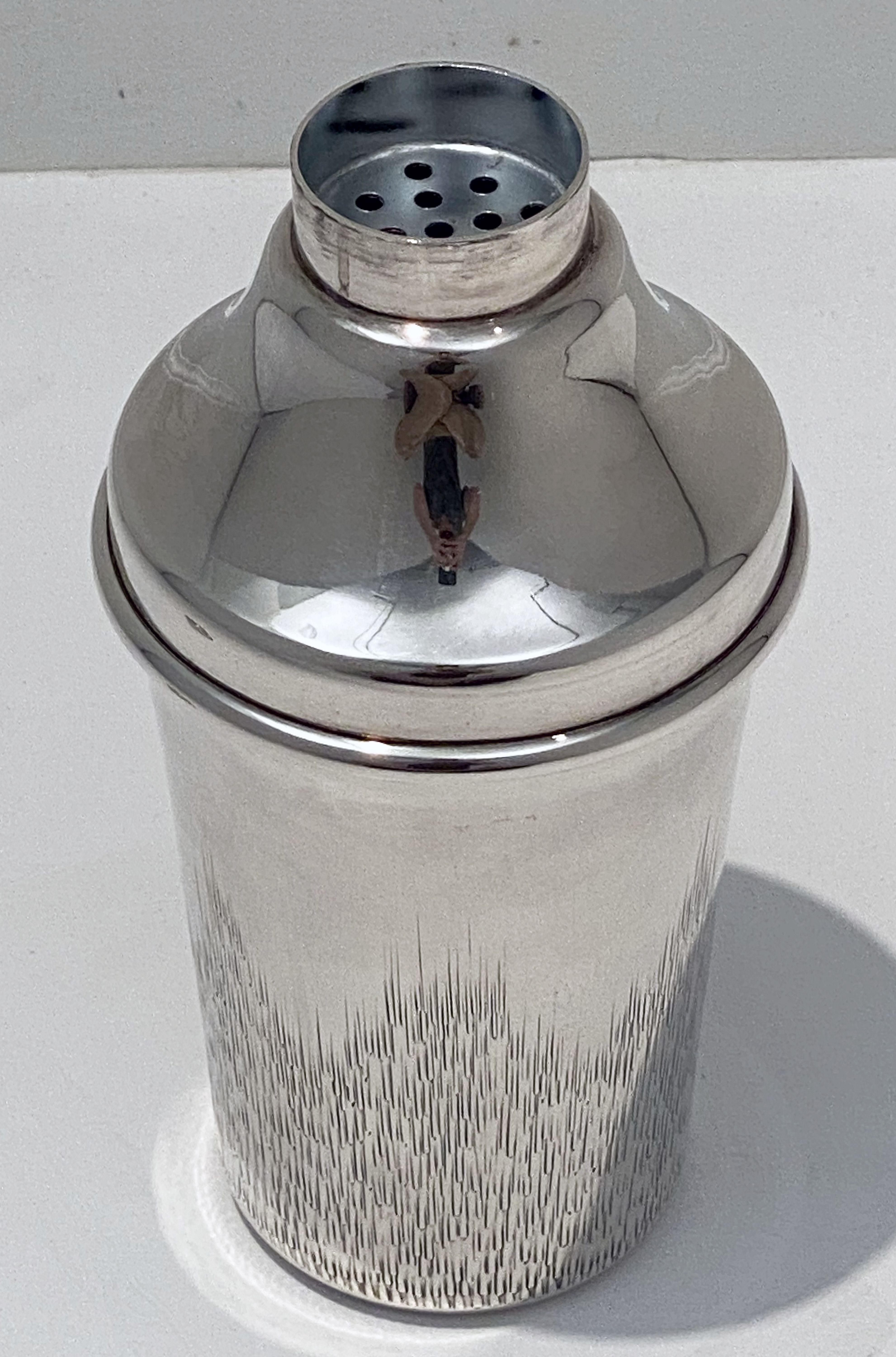 English Cocktail or Martini Shaker by Parkin Silversmiths 2