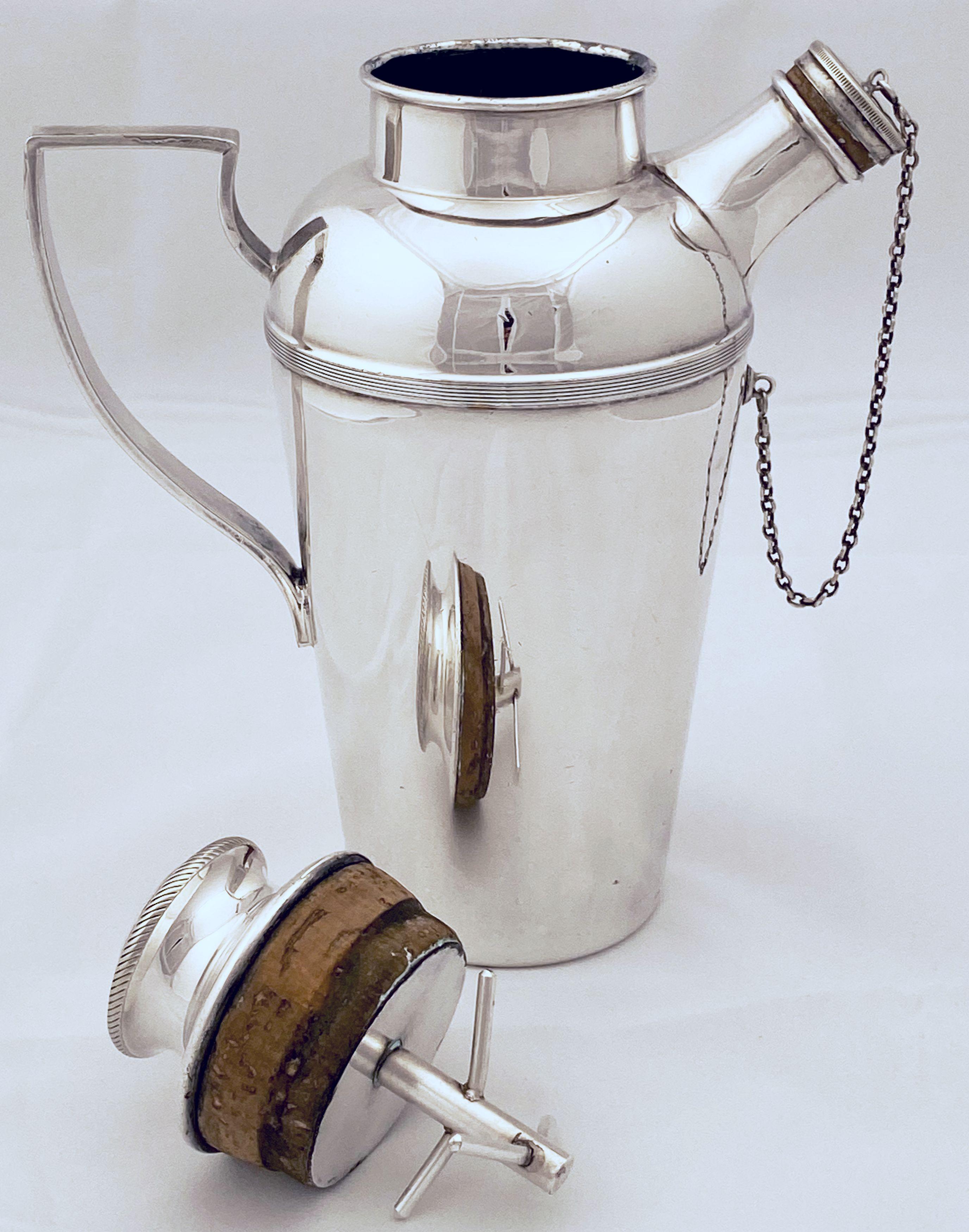 English Cocktail or Martini Shaker from the Art Deco Period by James Dixon 6