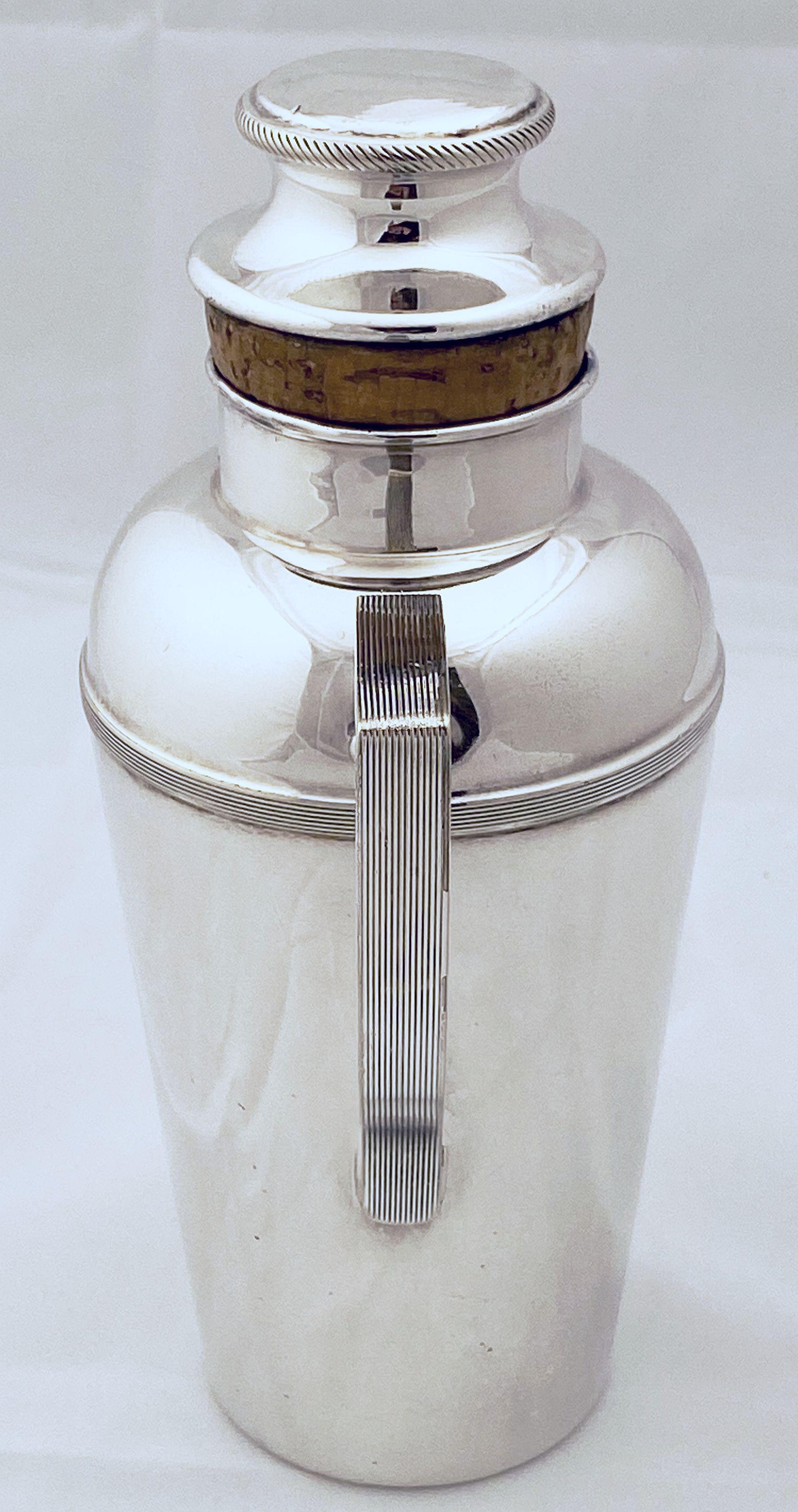 English Cocktail or Martini Shaker from the Art Deco Period by James Dixon 8