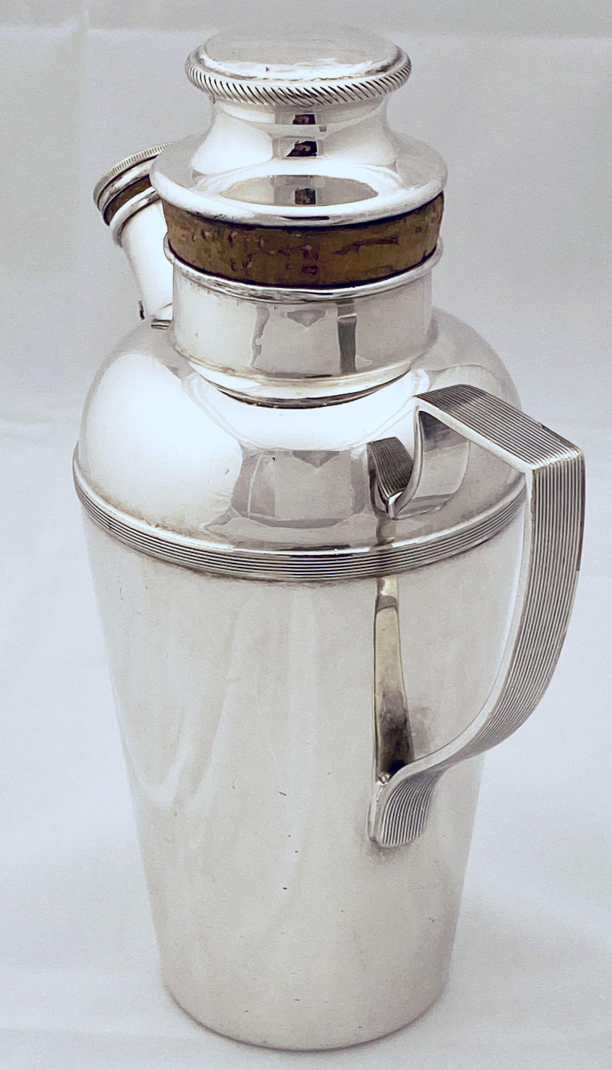 English Cocktail or Martini Shaker from the Art Deco Period by James Dixon 9