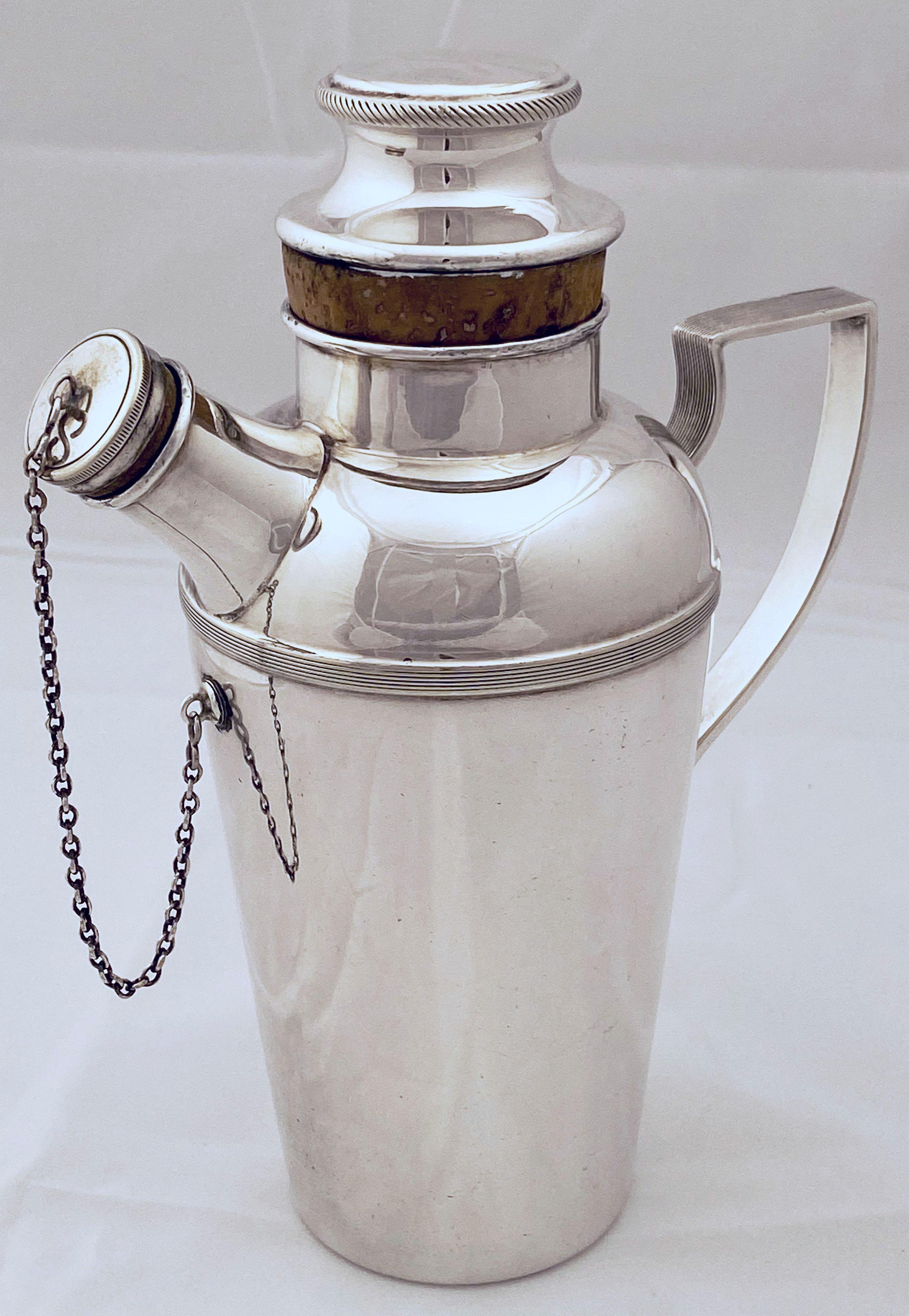 20th Century English Cocktail or Martini Shaker from the Art Deco Period by James Dixon