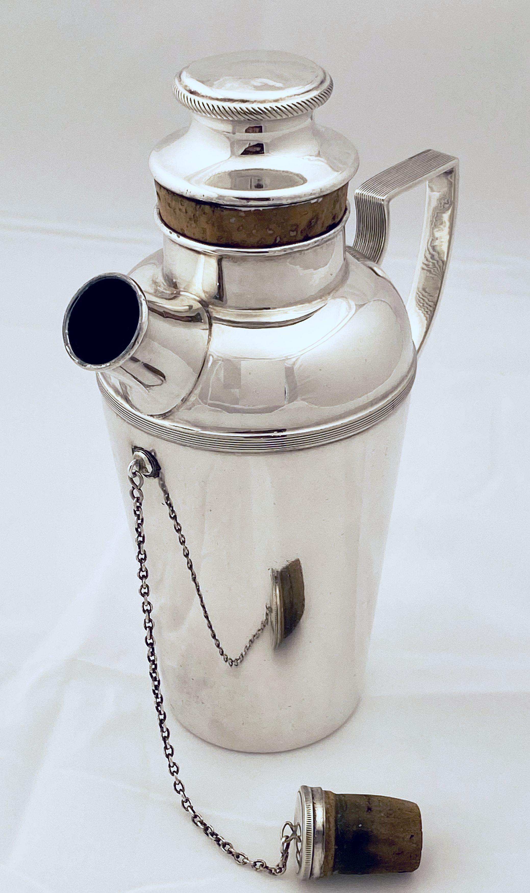 English Cocktail or Martini Shaker from the Art Deco Period by James Dixon 3