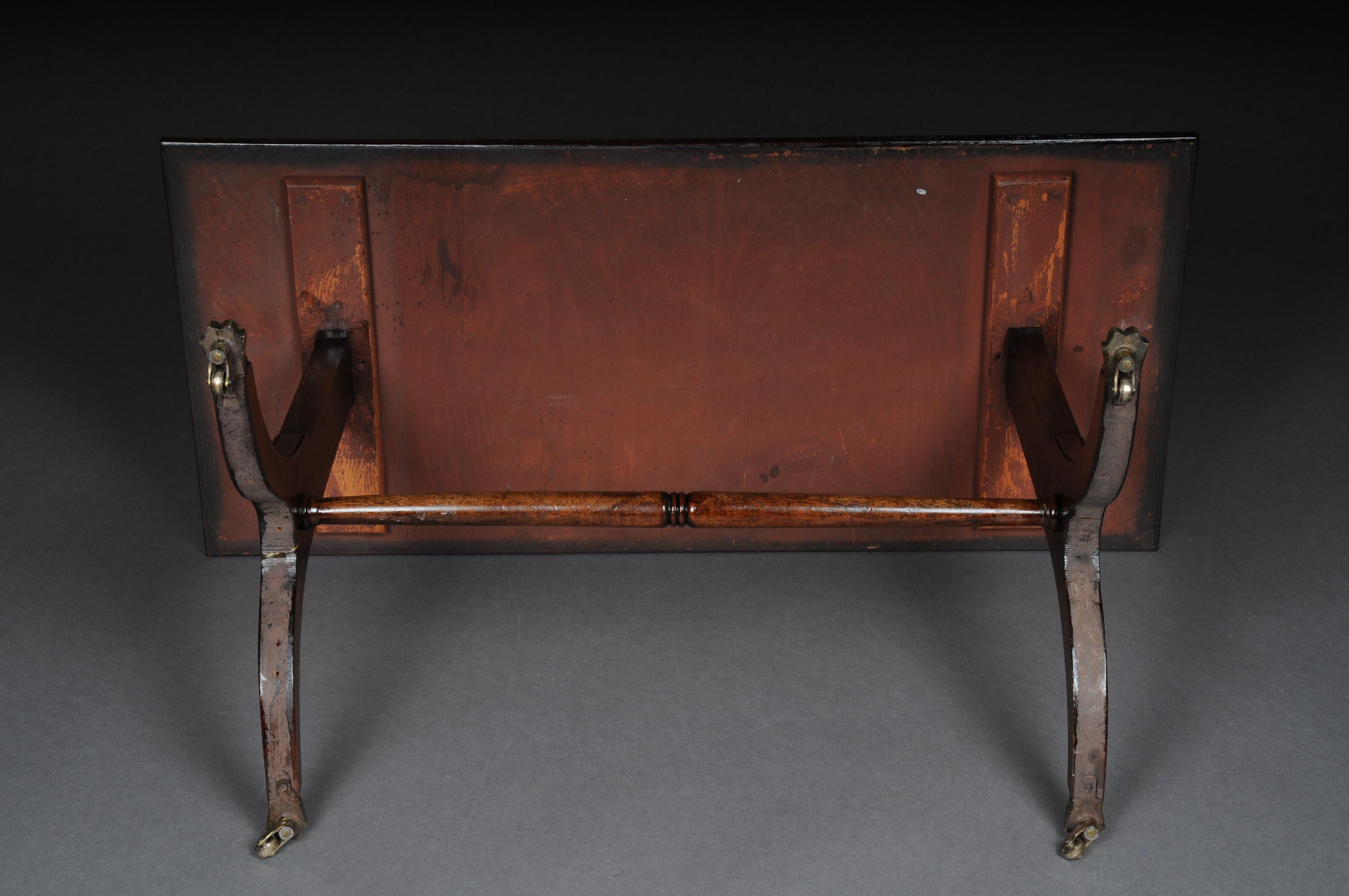 English Coffee Table Chesterfield Table Around 1900 For Sale 2