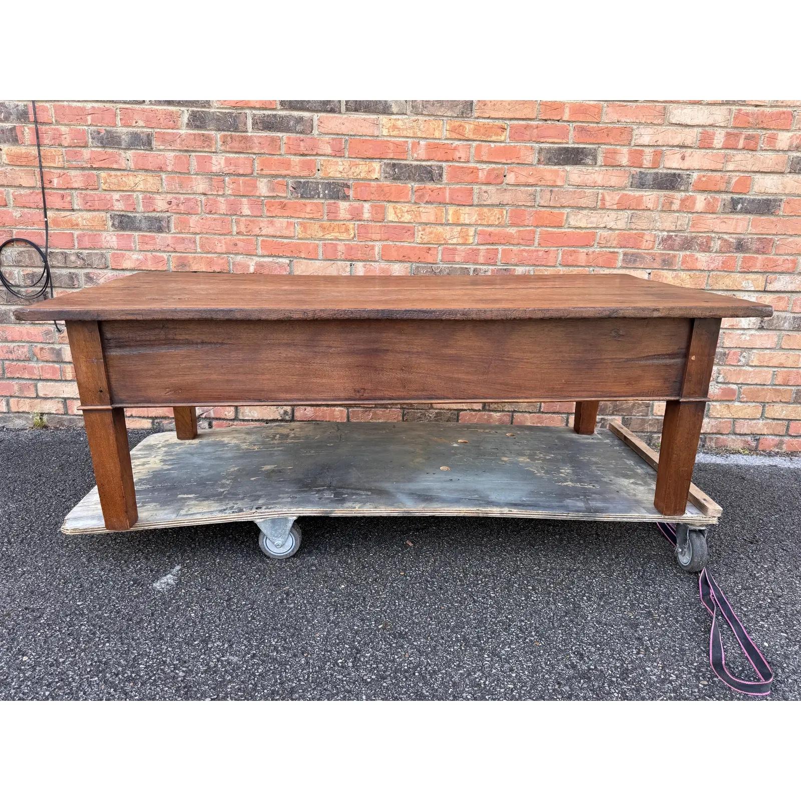 English Coffee Table With Drawers For Sale 4