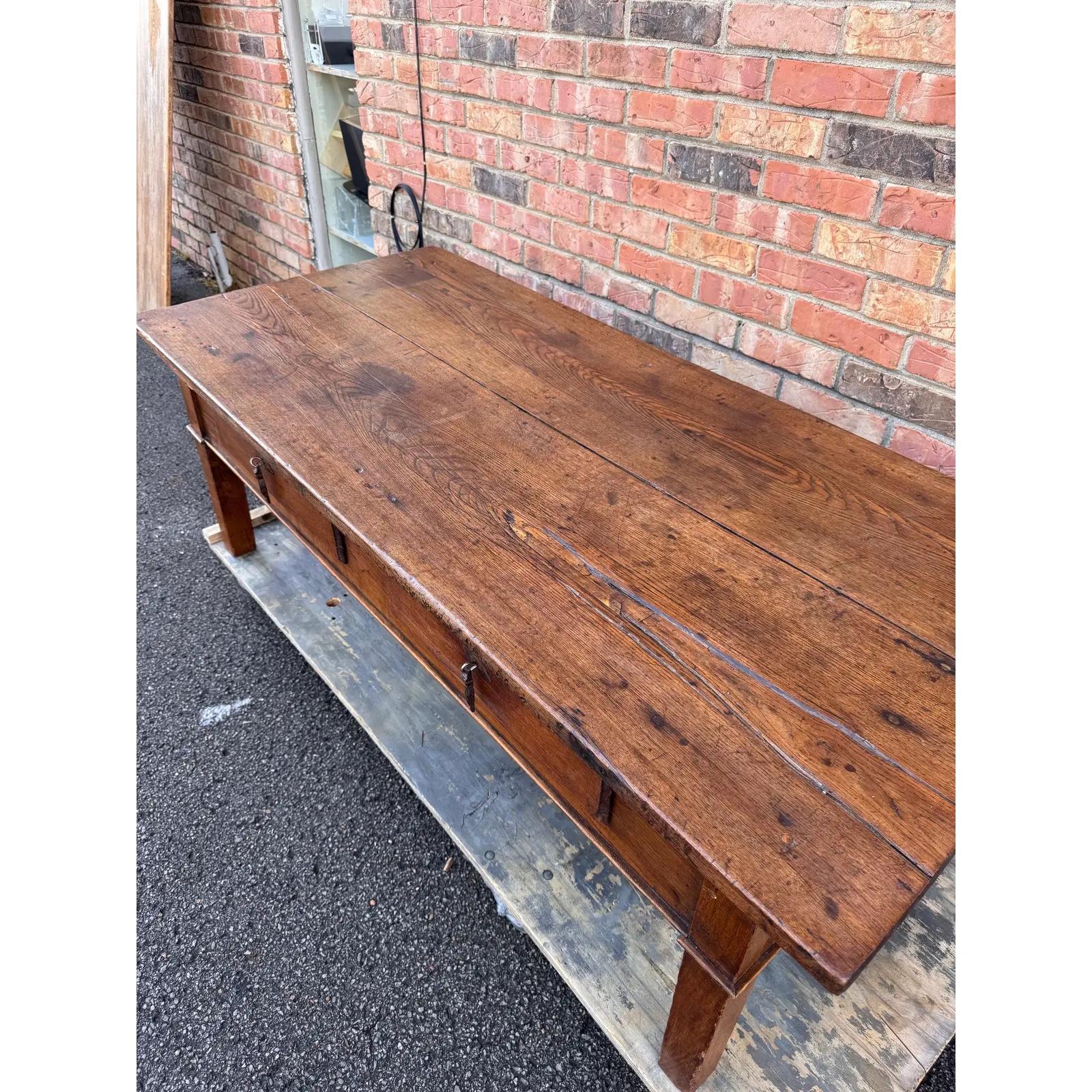 This is a really lovely 19th century English coffee table. This simple and beautifully made in England, this table has two drawers and provides excellent storage for a variety of spaces in your home. 
Dimensions
59ʺW × 27ʺD × 20ʺH