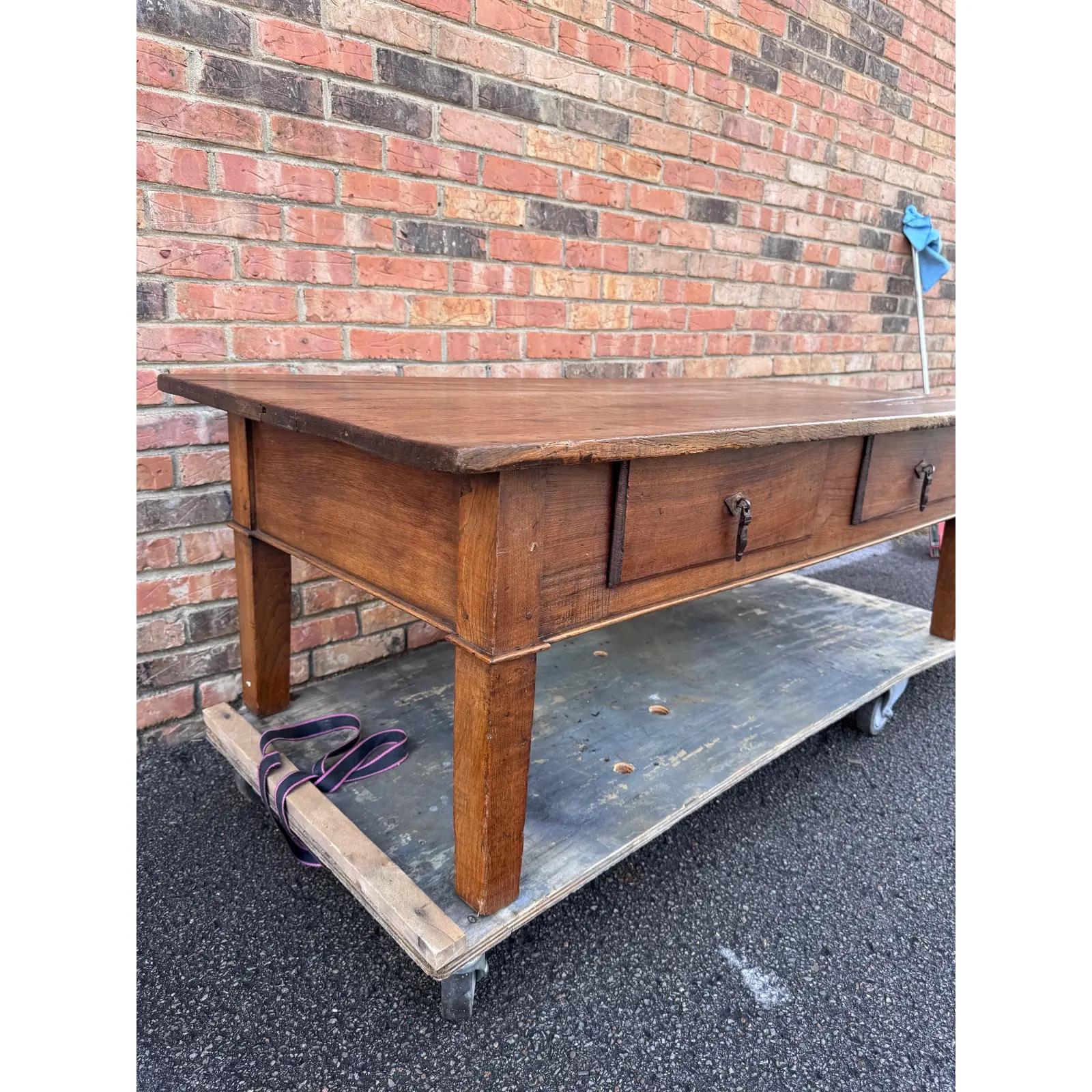 English Coffee Table With Drawers For Sale 2