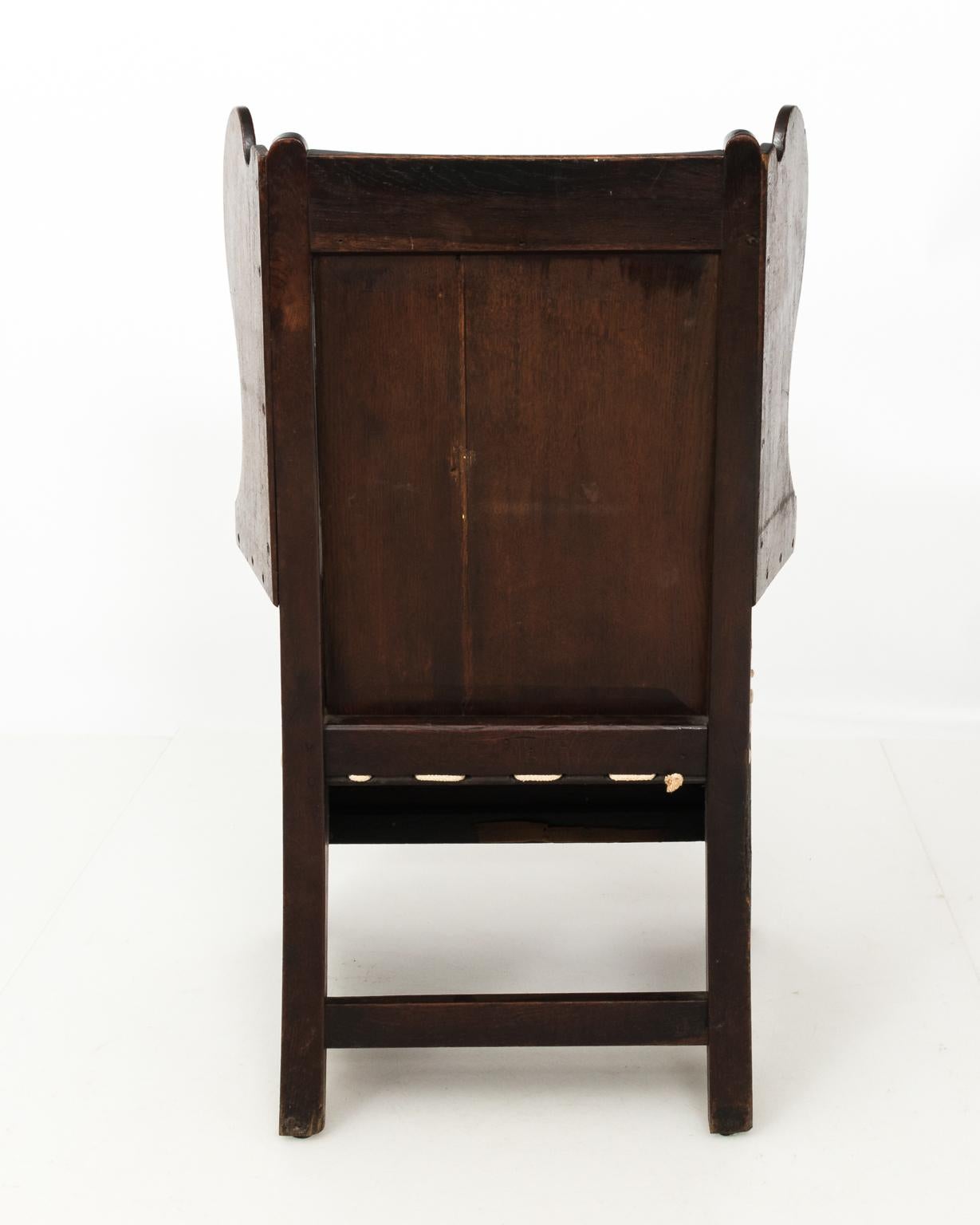 English Colonial Oak Chair For Sale 6