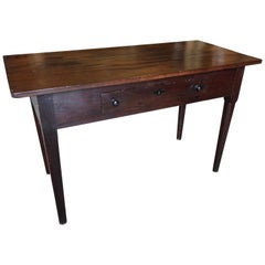 English Colonial Serving Table in Cuban Mahogany, 19th Century