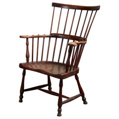 Antique English Comb Back Windsor Armchair