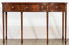 Console ou table de salle à manger anglaise en acajou de style Sheraton