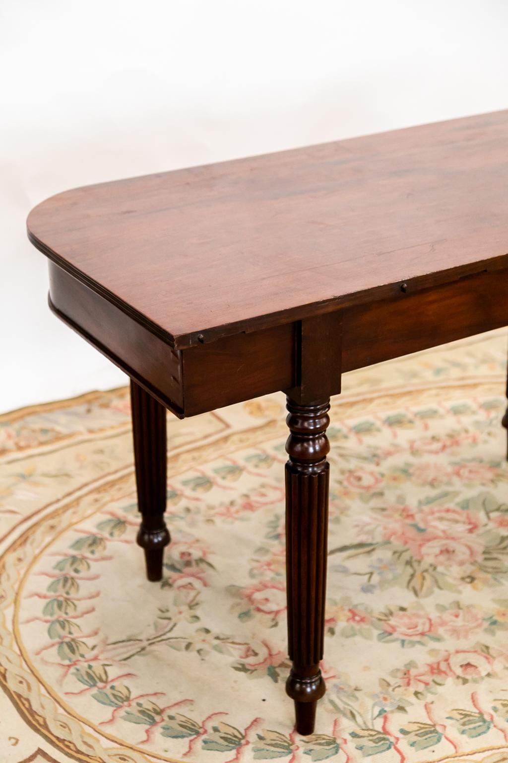 English Console Sheraton Style Table For Sale 1