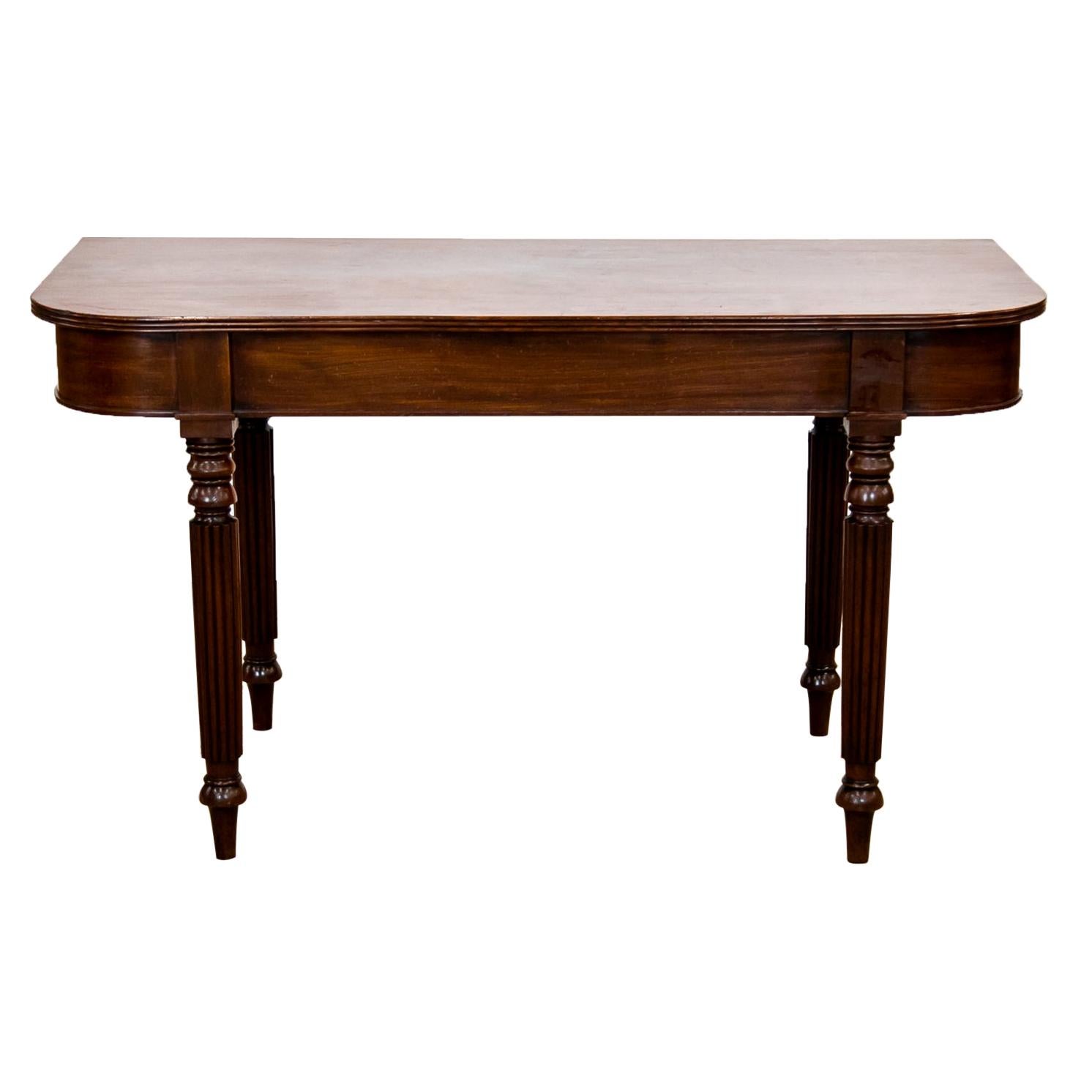 English Console Sheraton Style Table For Sale