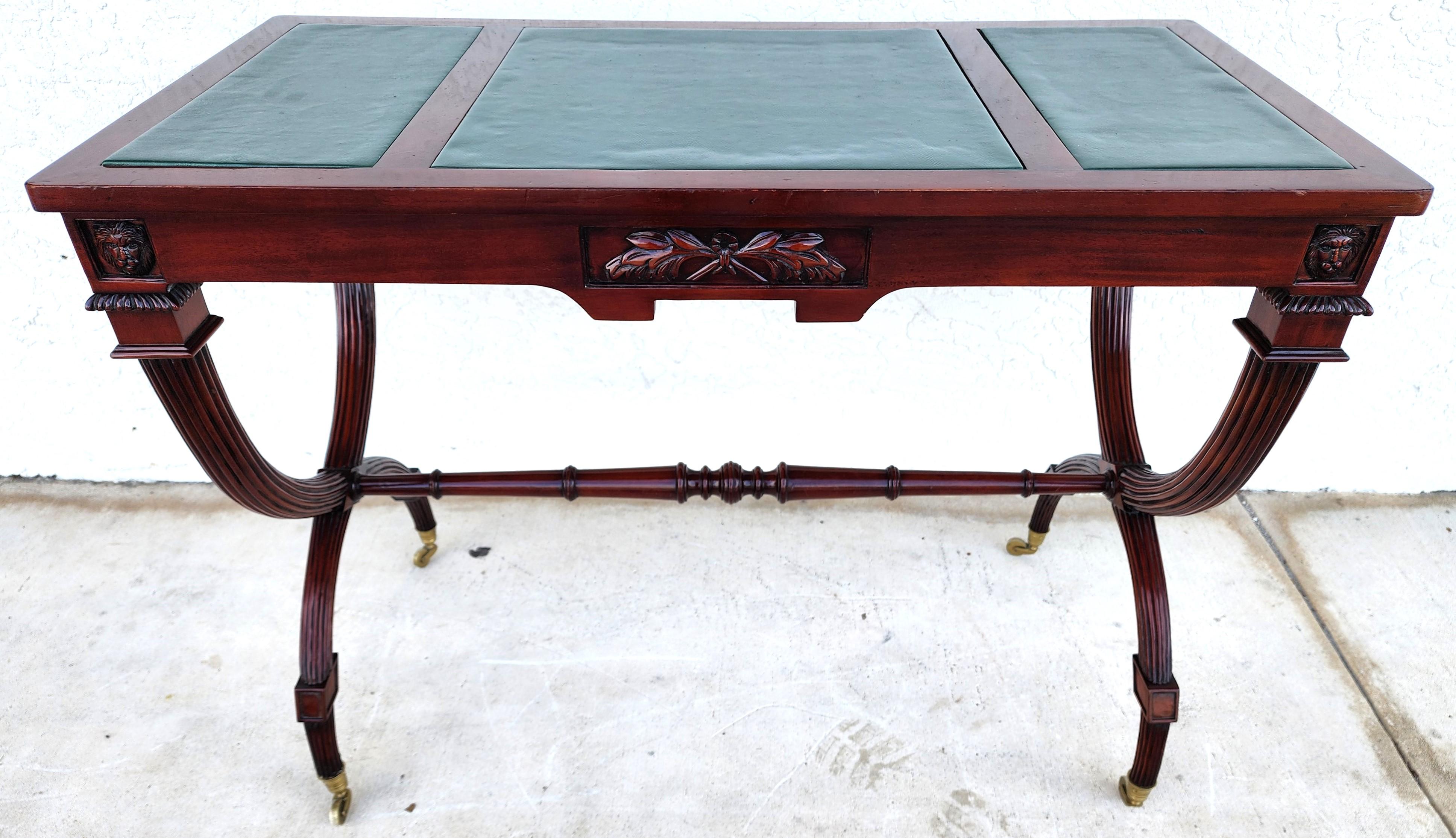 English Console Table Charles X Style Rolling For Sale 3