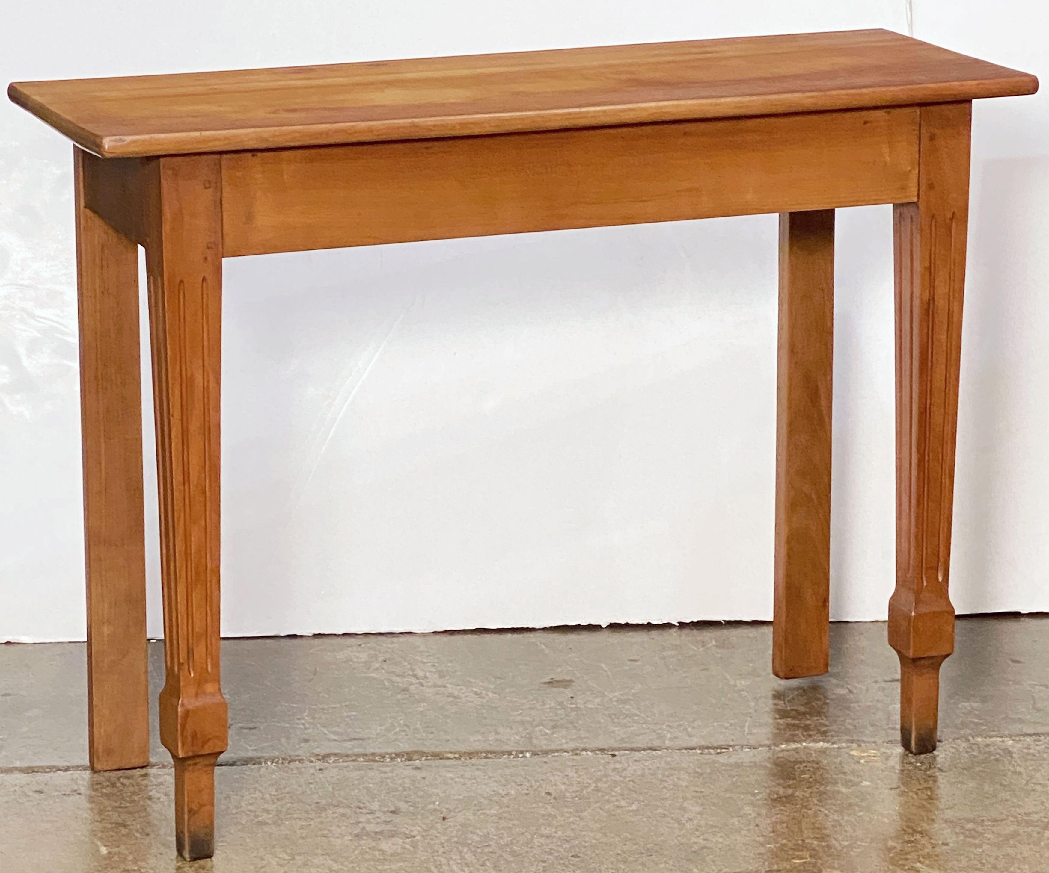 English Console Table of Cherry 'One of Two' For Sale 6