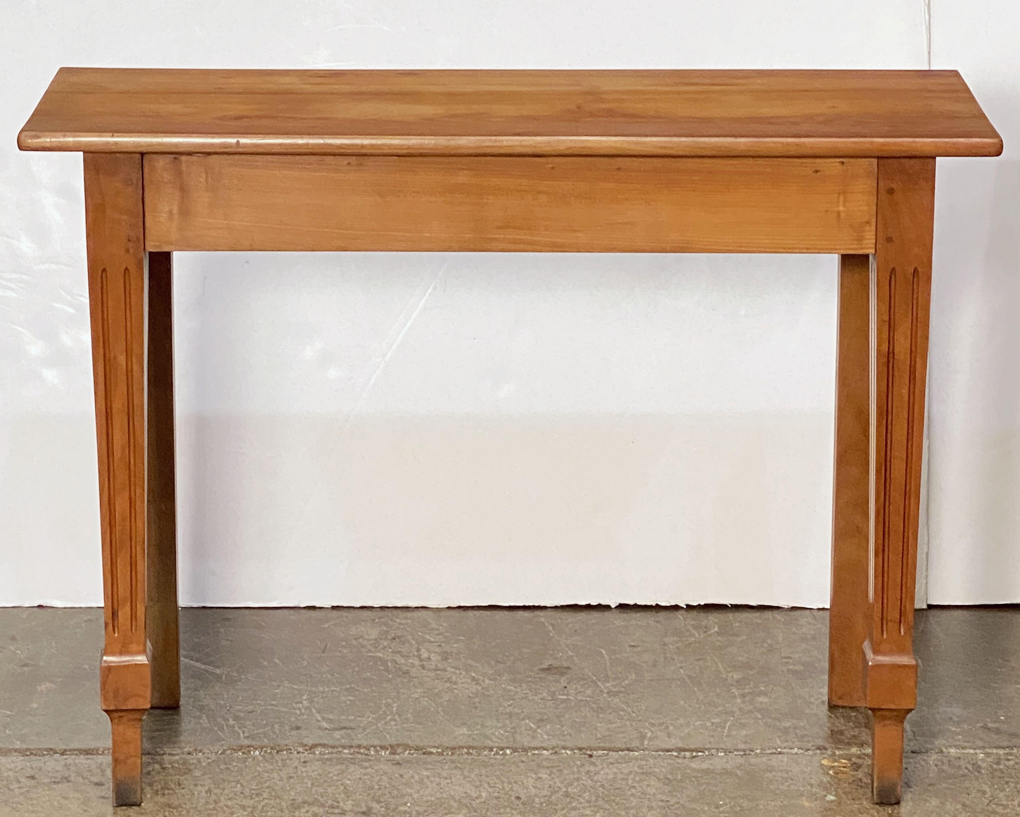 19th Century English Console Table of Cherry 'One of Two' For Sale