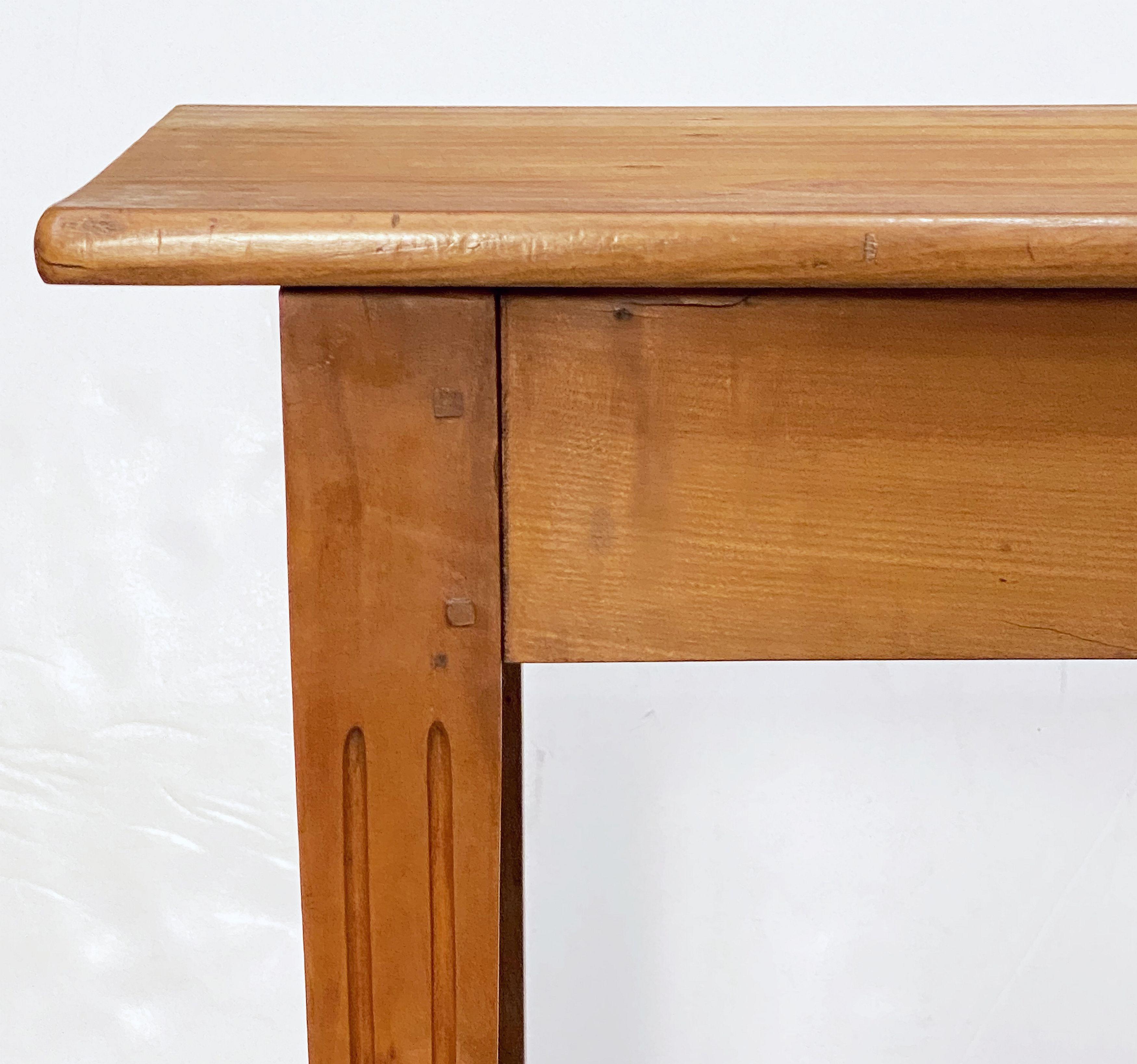 English Console Table of Cherry 'One of Two' For Sale 1