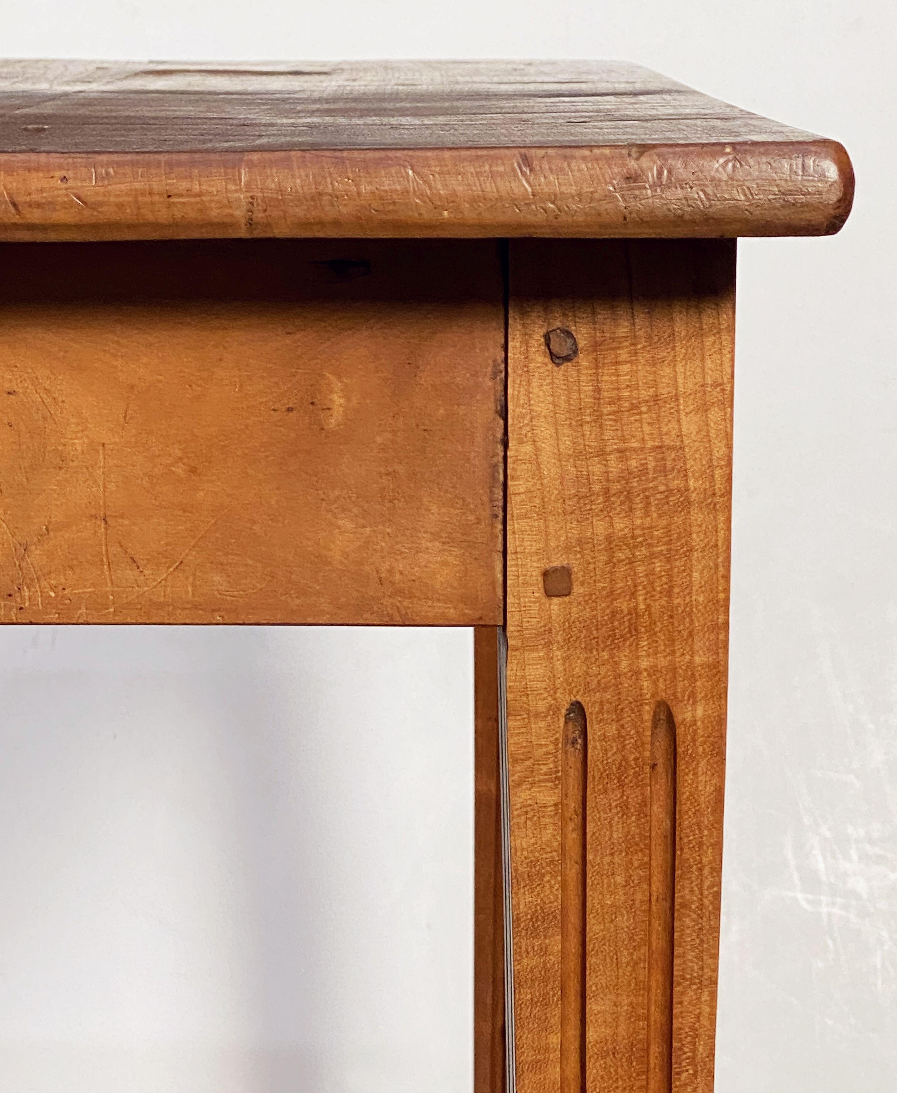 English Console Table of Cherry, 'Two of Two' For Sale 12