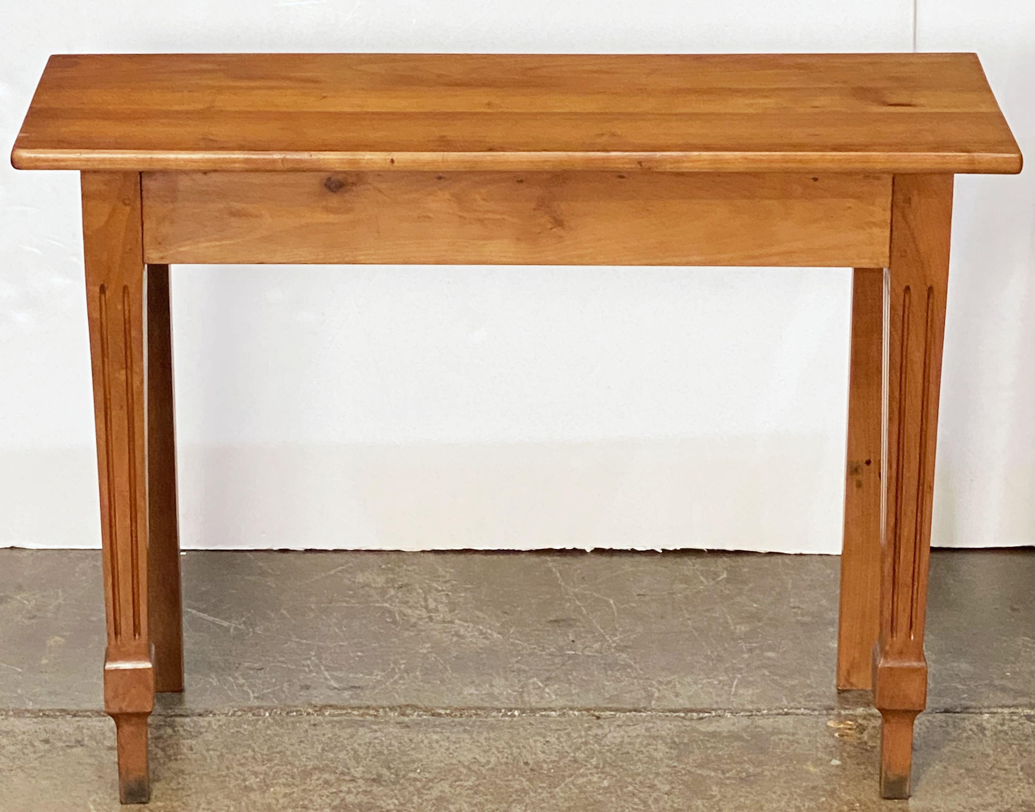 19th Century English Console Table of Cherry, 'Two of Two' For Sale