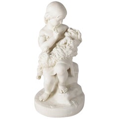 English Copeland School Parian Figural Group "Go to Sleep" after J. Durham