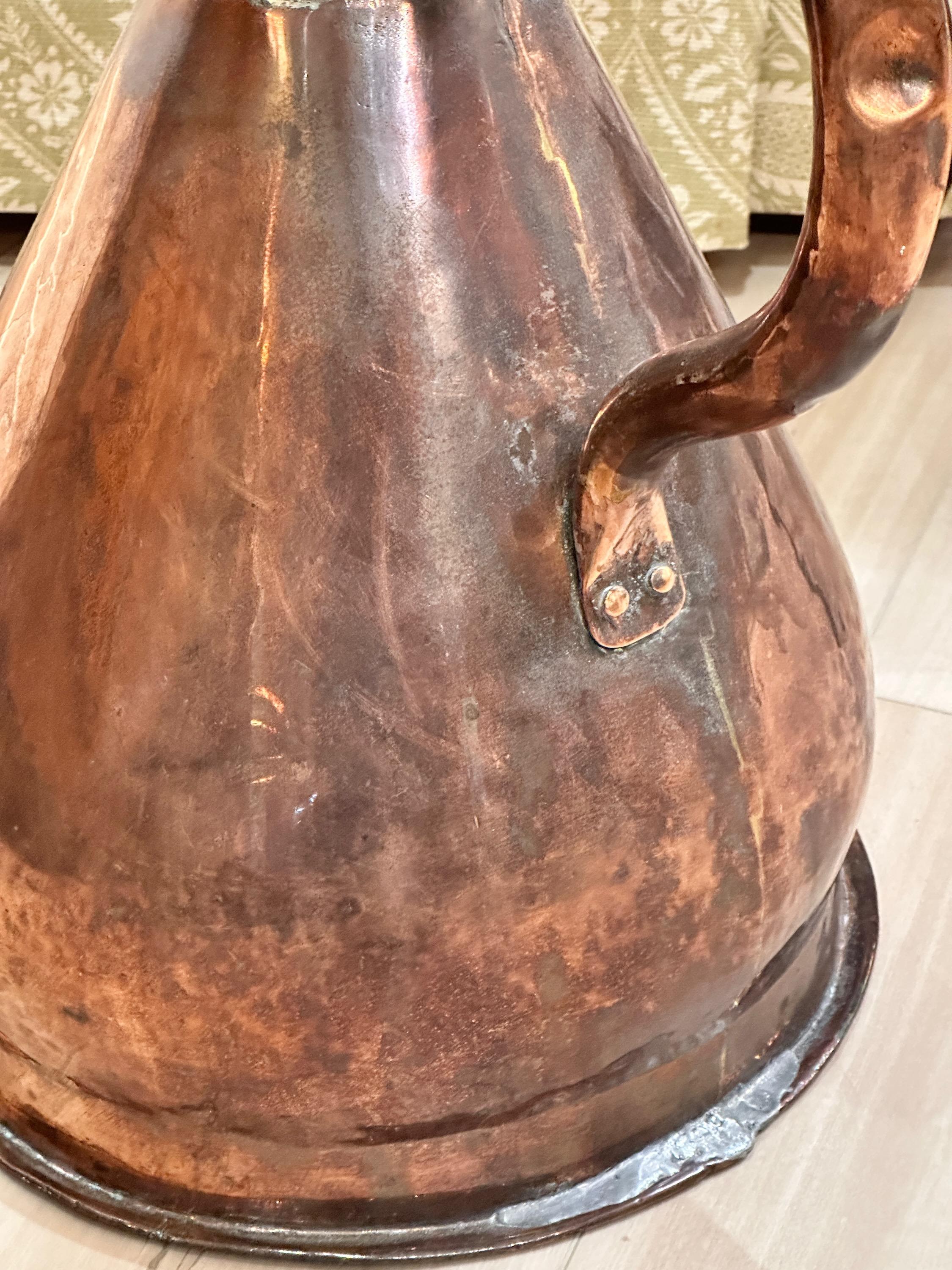 Hand-Crafted English Copper Ale Pitcher