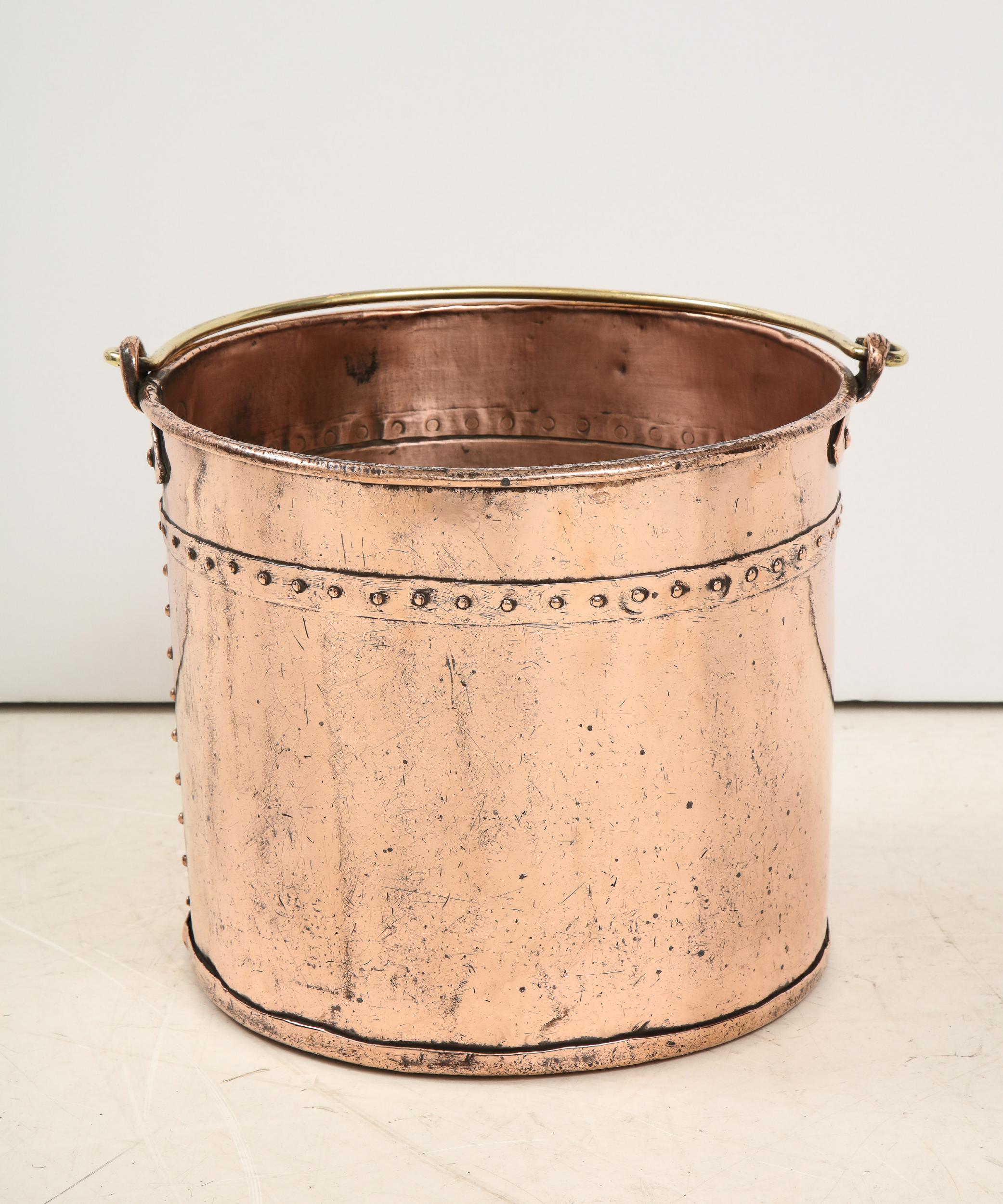 English Copper Apple Bucket For Sale 2