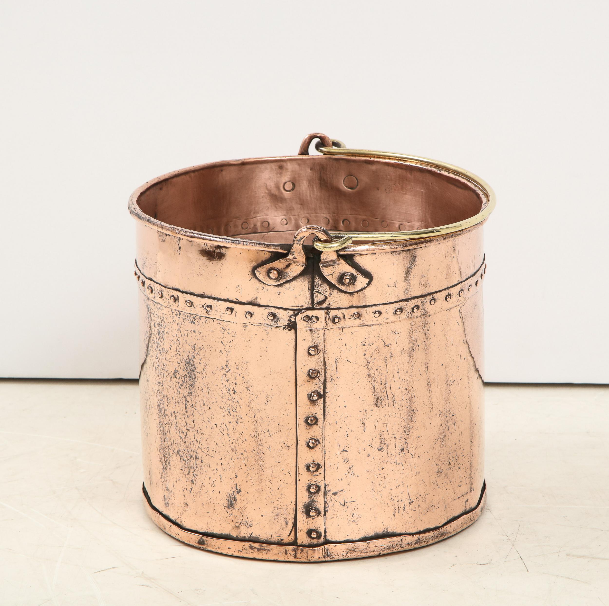 vintage copper bucket