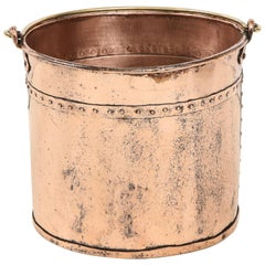 English Copper Apple Bucket