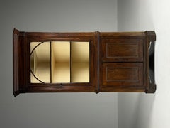 English corner cabinet, oak, c. 1800